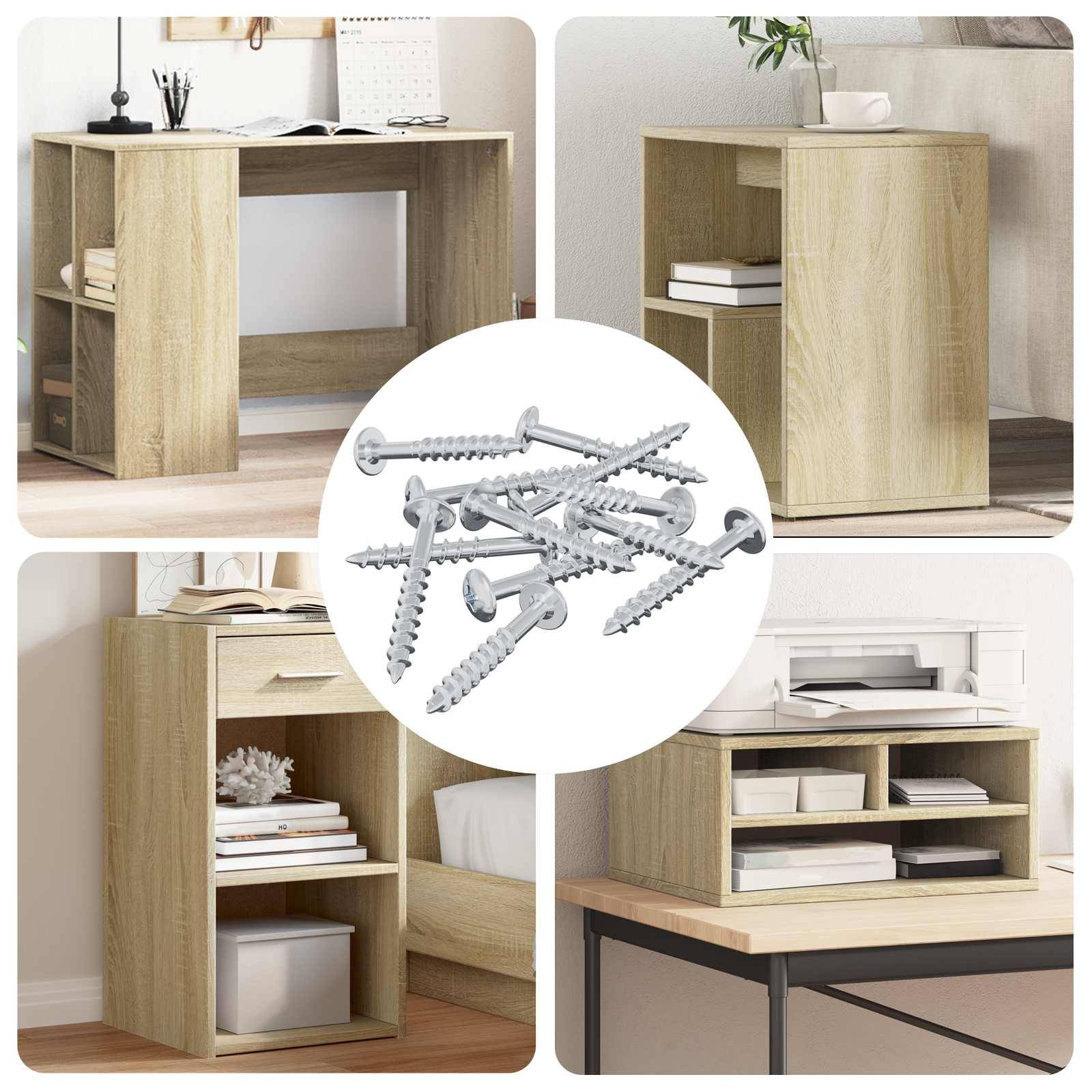 vidaXL Schraube 12 pcs Silber 9,8 x 35 mm Eisen