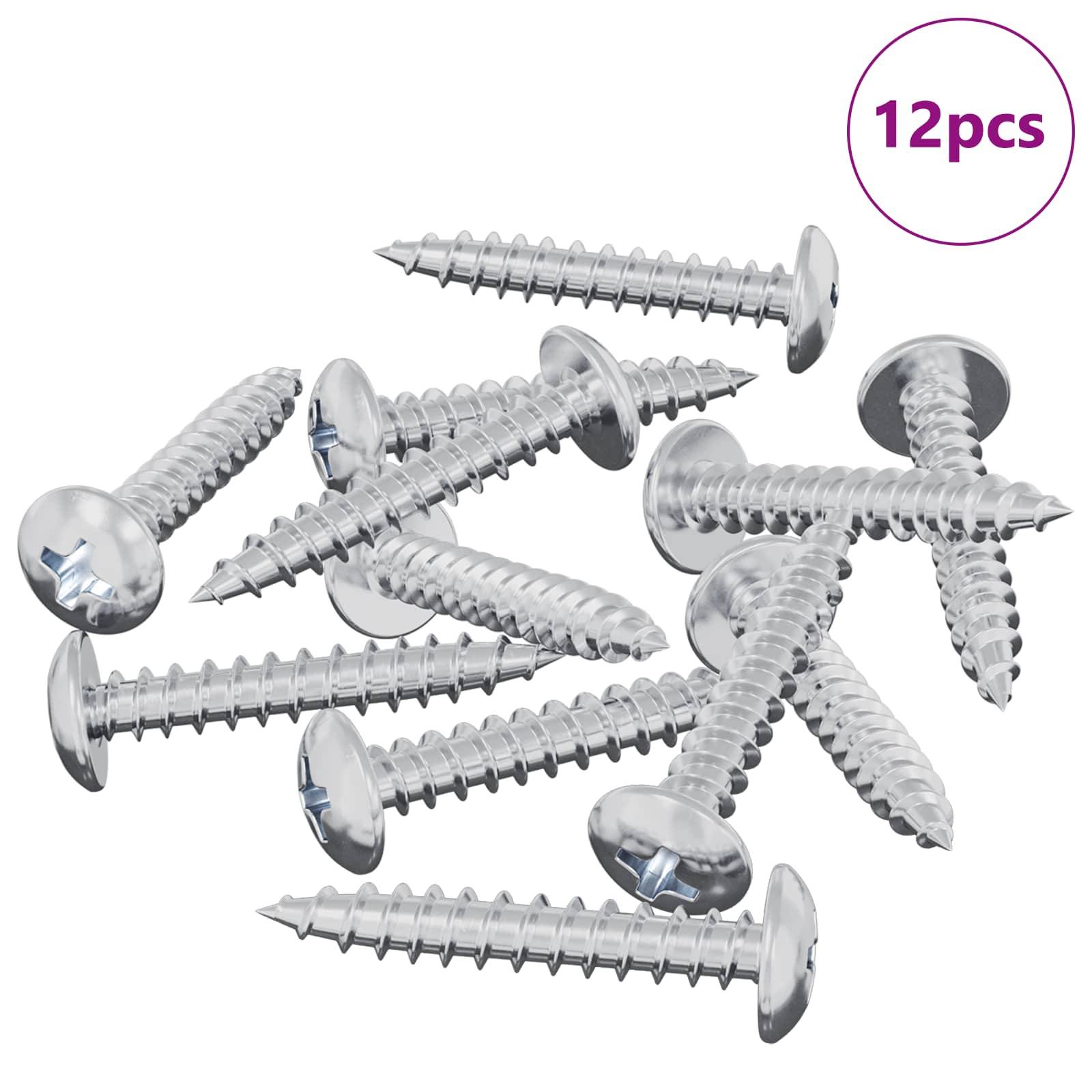 vidaXL Selbstschneidender Nagel 12 pcs Zink-beschichtet 4 x 25 mm