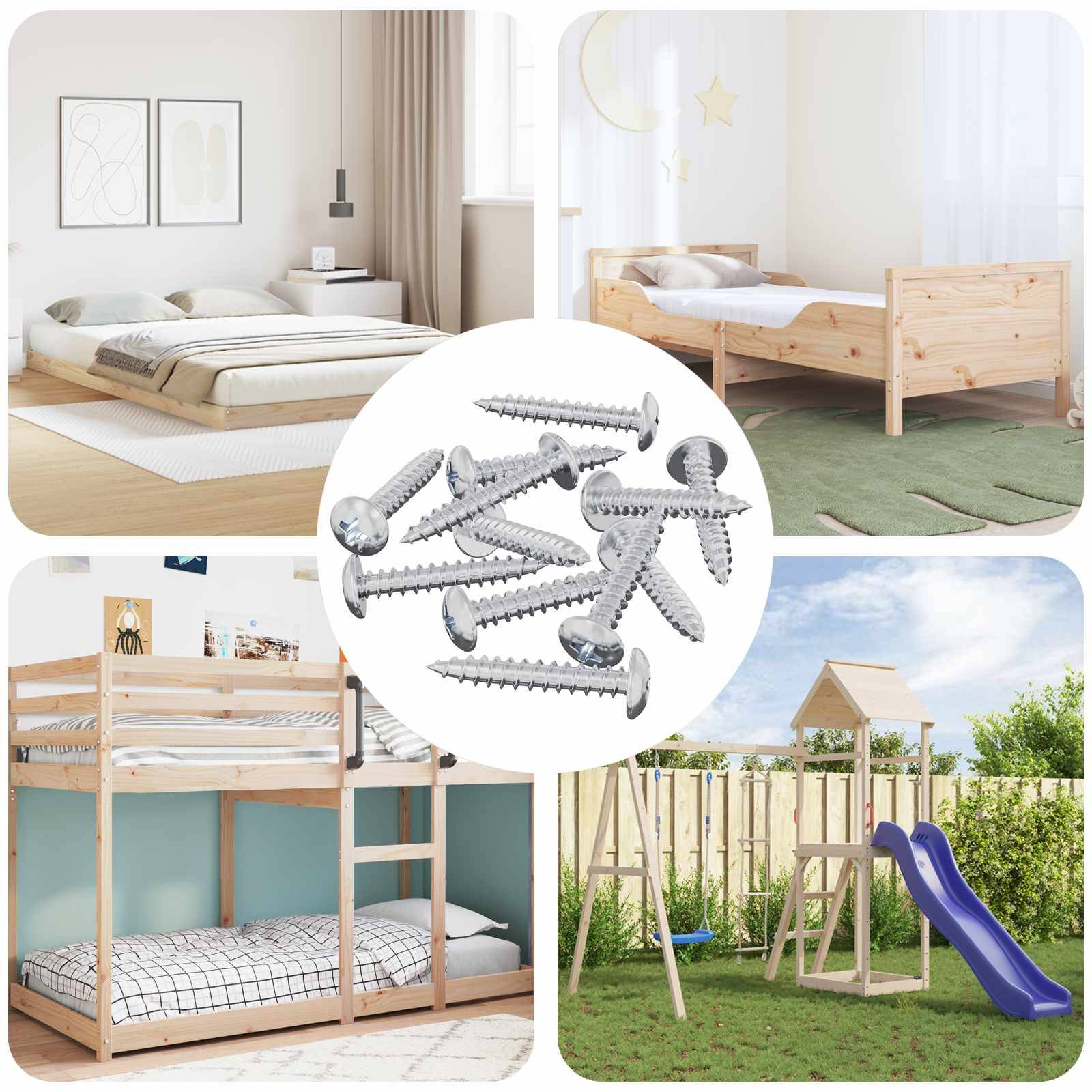 vidaXL Selbstschneidender Nagel 9231 pcs Zink-beschichtet Stahl