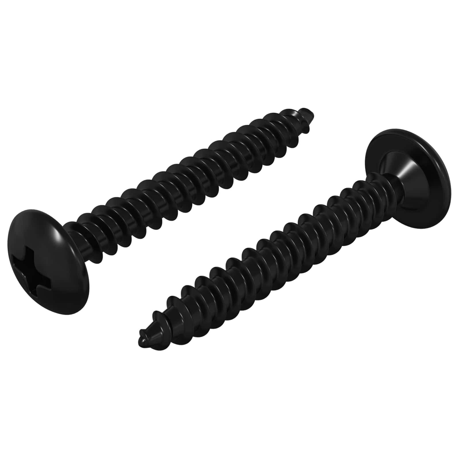 vidaXL Gewindeschneider Nagel 2 pcs Schwarz M4 x 28 mm Stahl