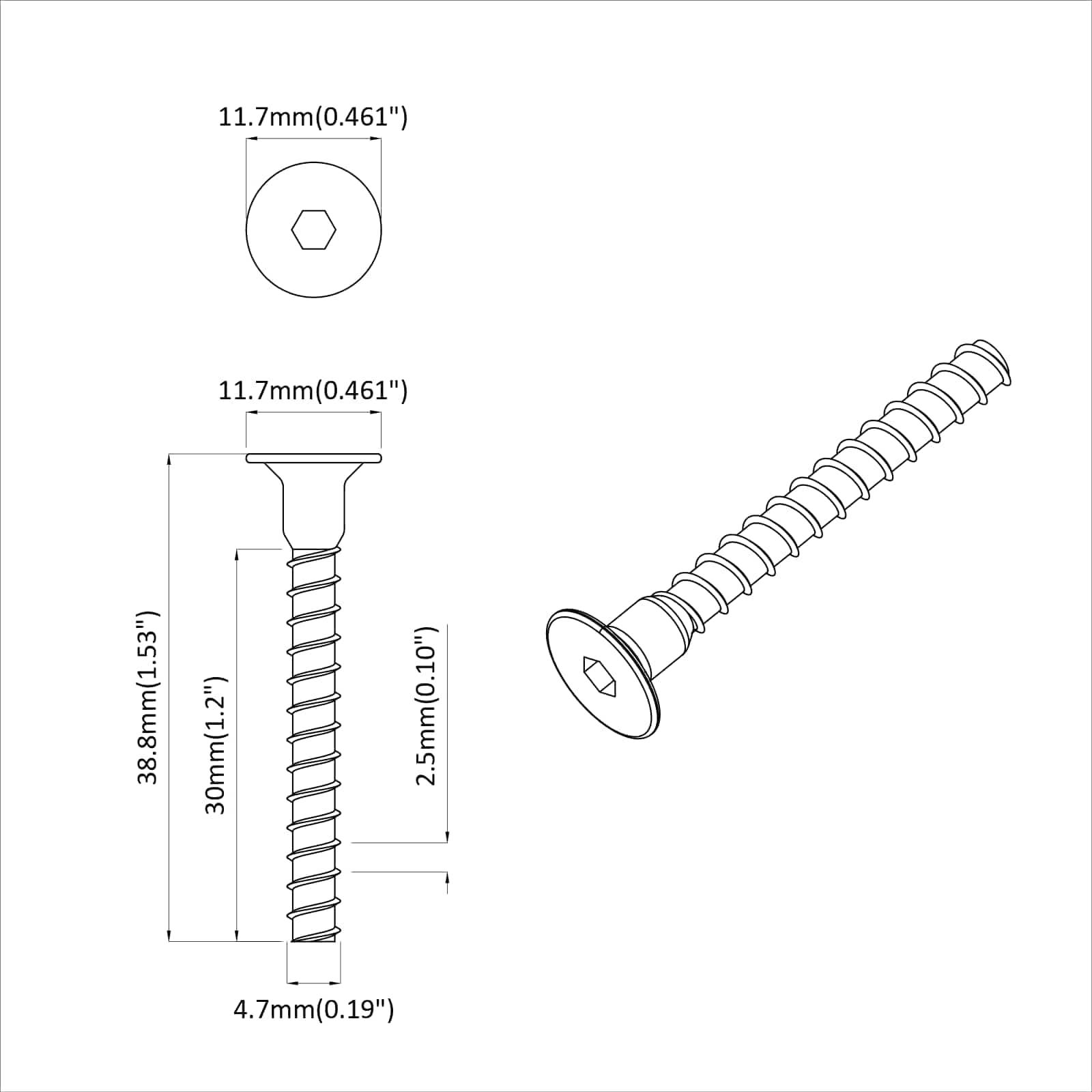 vidaXL Steckkappen-Schraube 12 pcs Schwarz M5 x 40 mm Eisen