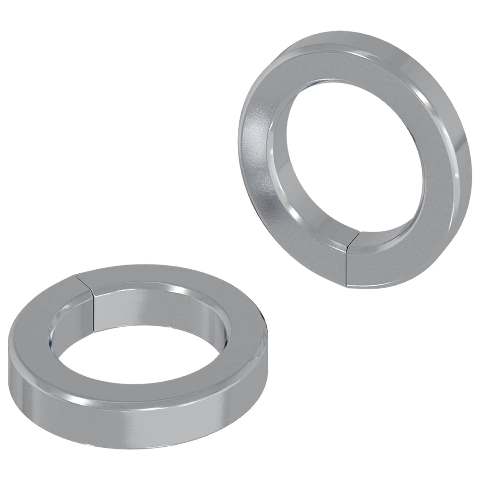 vidaXL Federunterlage 2 pcs Weiß 13 x 1 mm Eisen