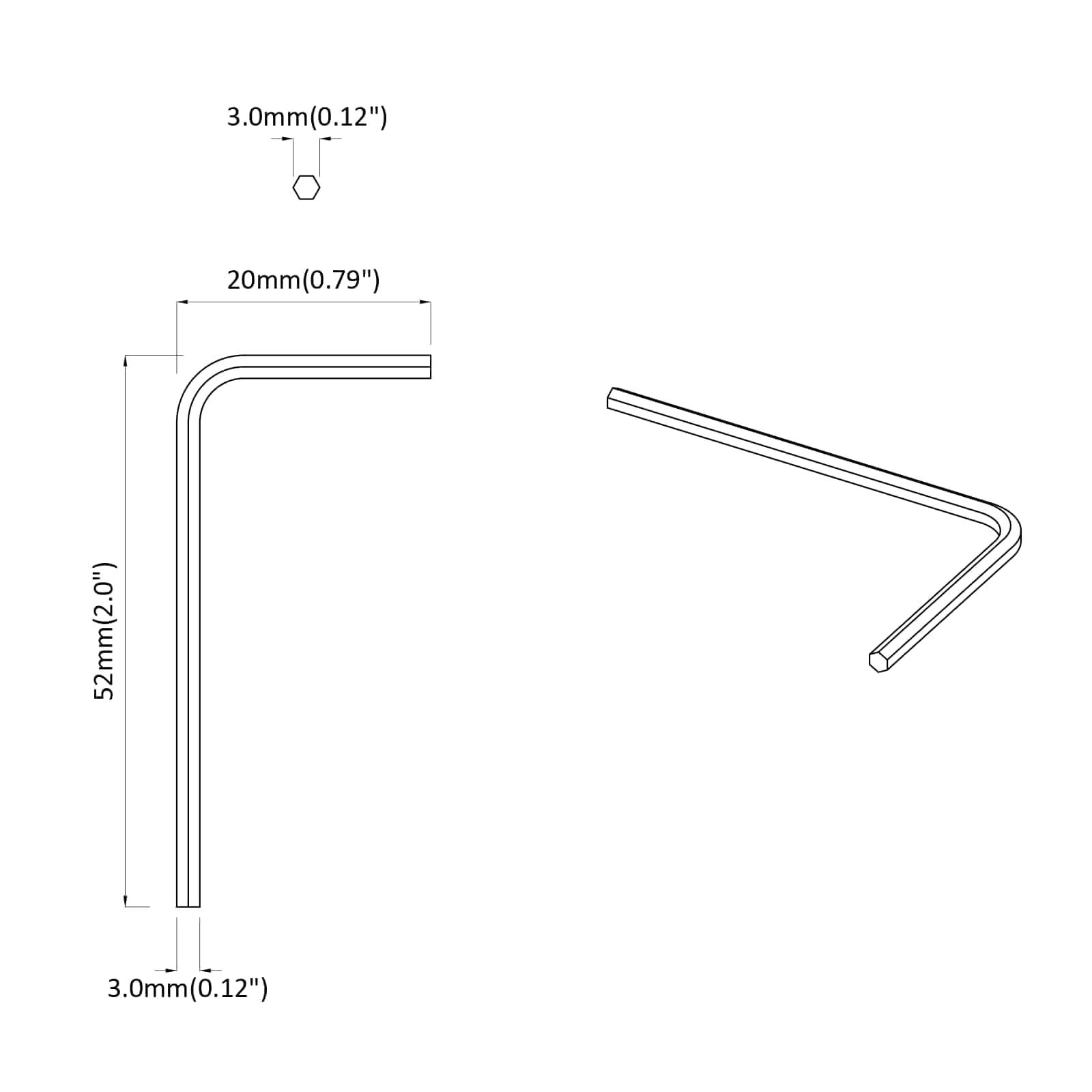 vidaXL Inbusschlüssel 4675 pcs Silber 20 x 52 mm Stahl