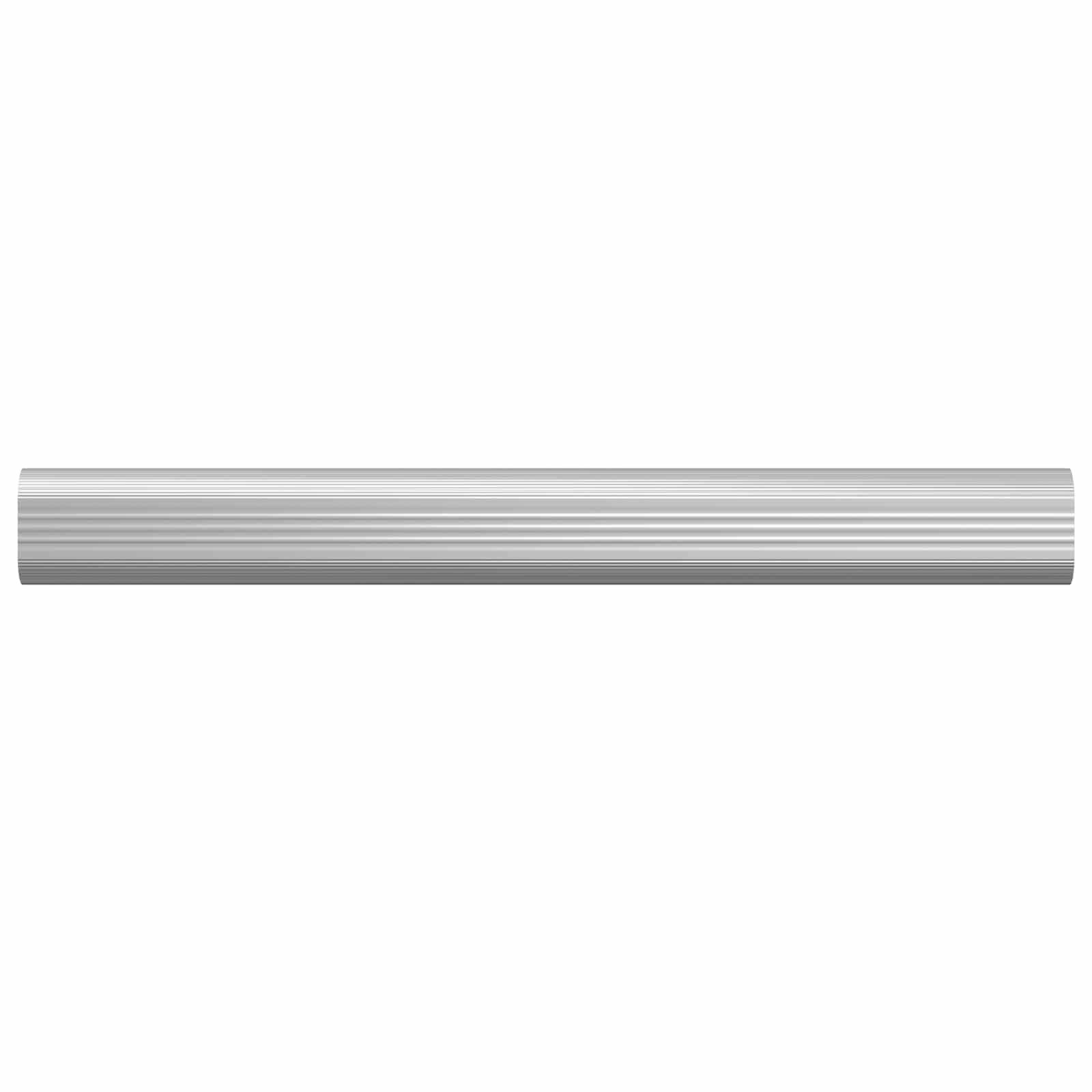 vidaXL Kleiderstange 2 pcs Silber 264 x 15 x 29 mm Aluminiumlegierung