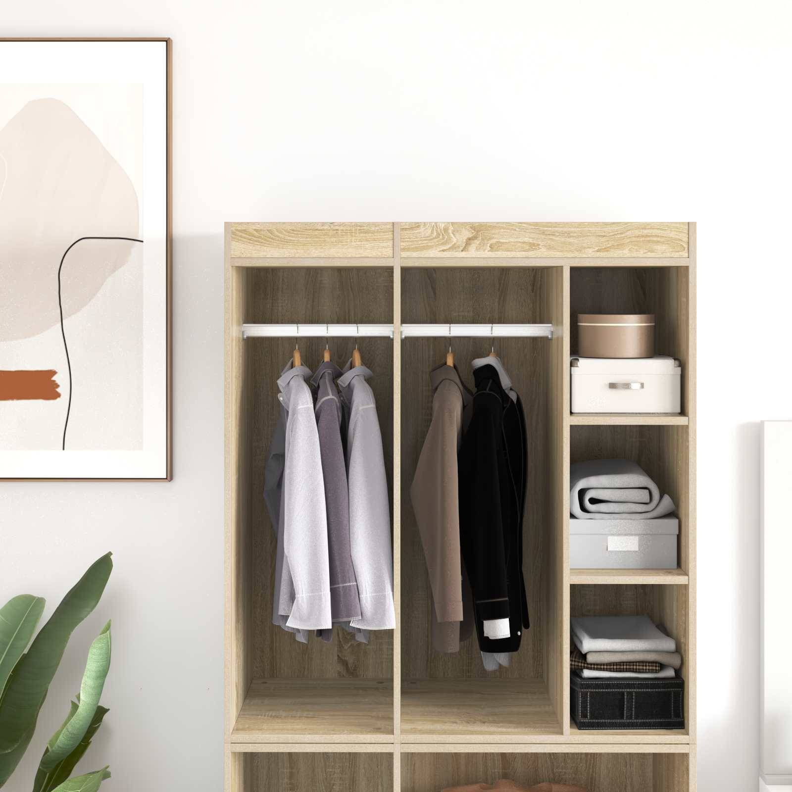 vidaXL Kleiderstange 12 pcs Silber 764 x 15 x 29 mm Aluminiumlegierung