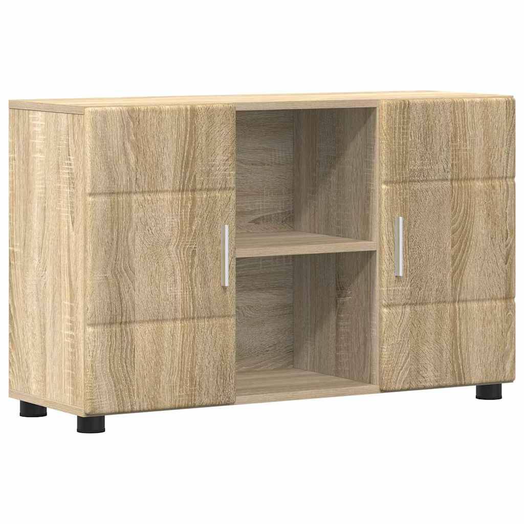 vidaXL Sideboard mit Regal FLORIN Sonoma-Eiche 88,5 x 30,5 x 55,5 cm