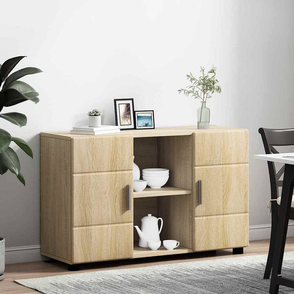 vidaXL Sideboard mit Regal FLORIN Sonoma-Eiche 88,5 x 30,5 x 55,5 cm