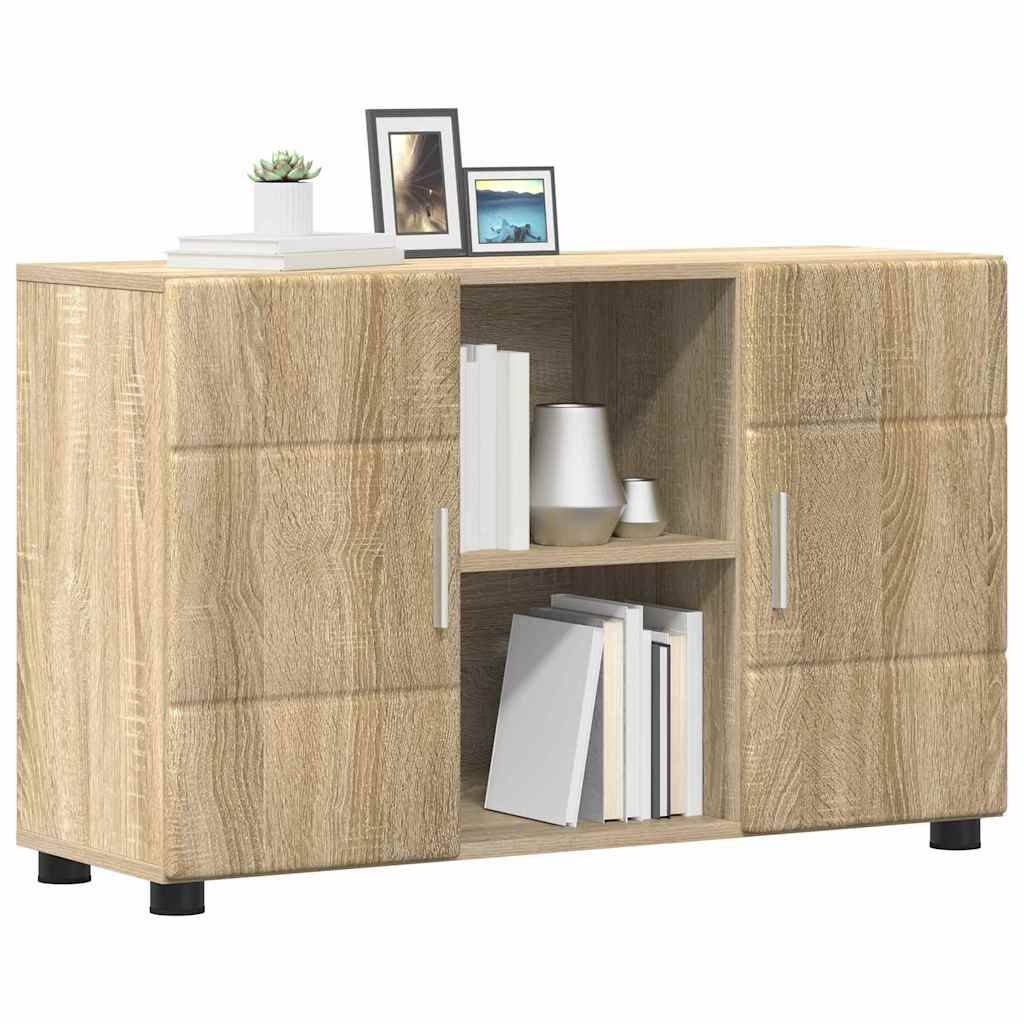 vidaXL Sideboard mit Regal FLORIN Sonoma-Eiche 88,5 x 30,5 x 55,5 cm