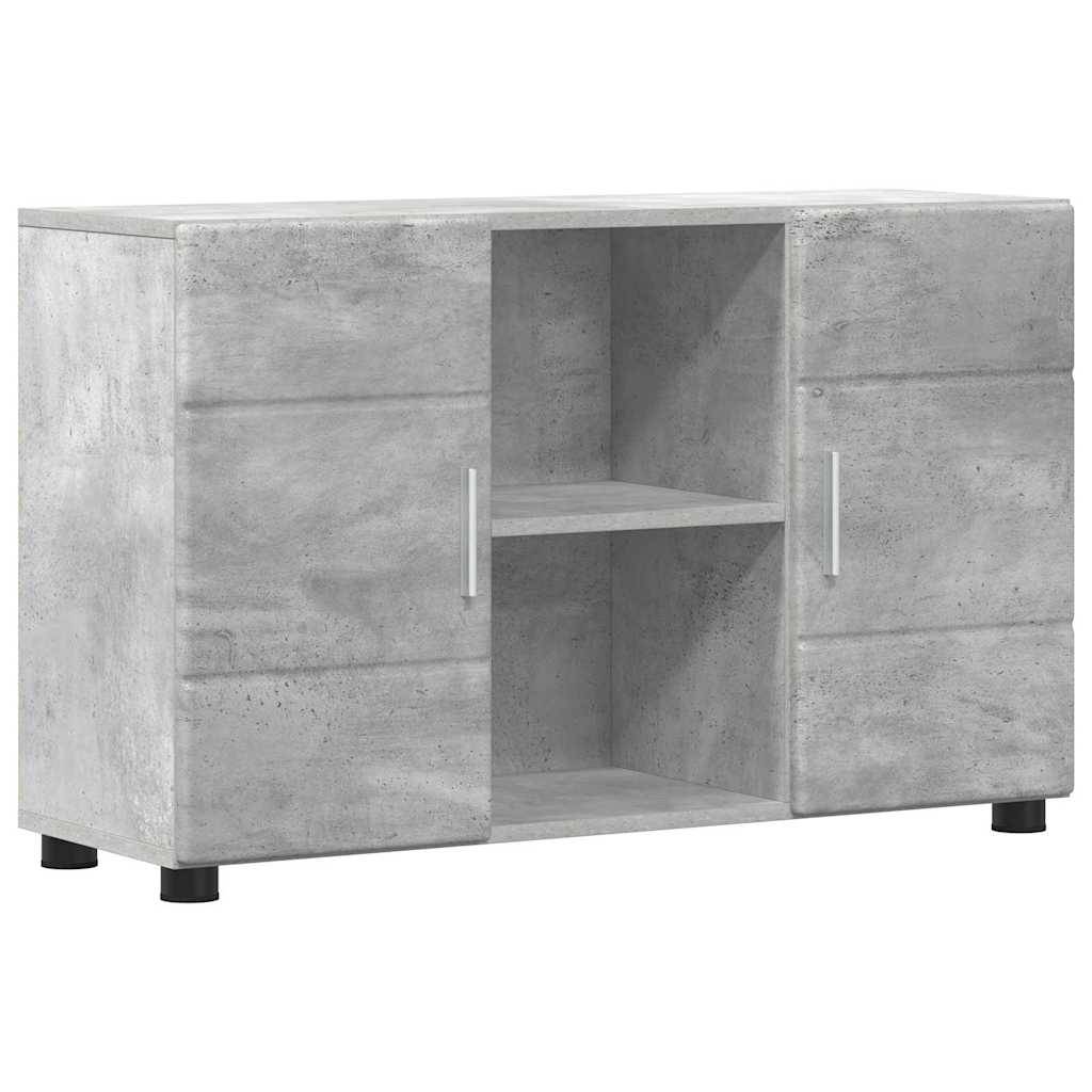 vidaXL Sideboard FLORIN Beton Grau 88,5 x 30,5 x 55,5 cm Holzwerkstoff