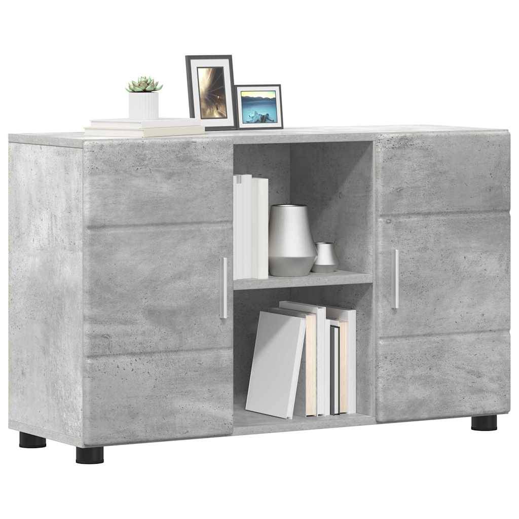 vidaXL Sideboard FLORIN Beton Grau 88,5 x 30,5 x 55,5 cm Holzwerkstoff