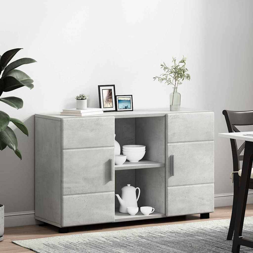 vidaXL Sideboard FLORIN Beton Grau 88,5 x 30,5 x 55,5 cm Holzwerkstoff