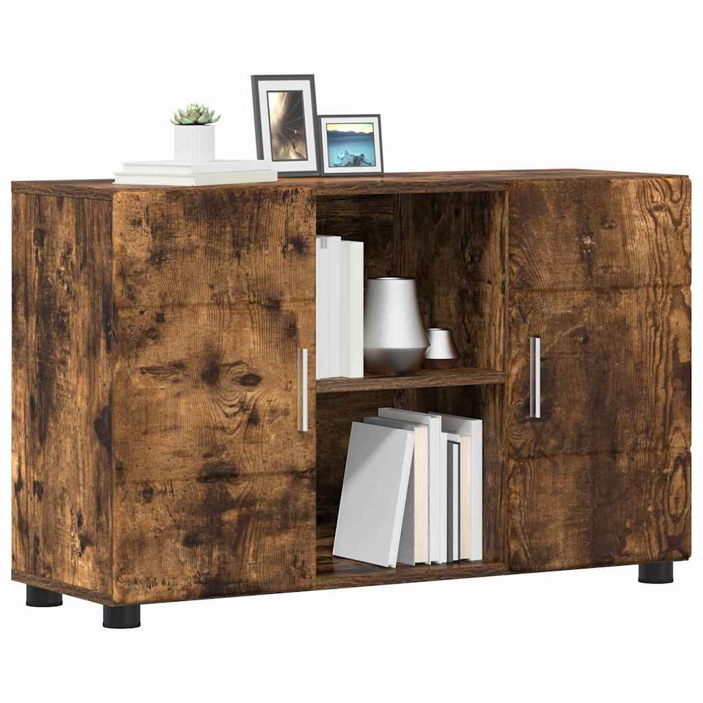 vidaXL Sideboard FLORIN Geräucherte Eiche 88,5 x 30,5 x 55,5 cm