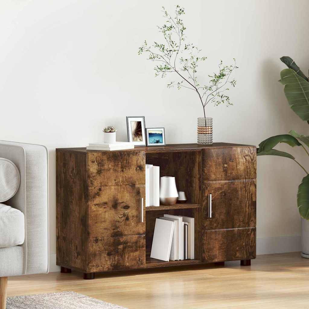 vidaXL Sideboard FLORIN Geräucherte Eiche 88,5 x 30,5 x 55,5 cm