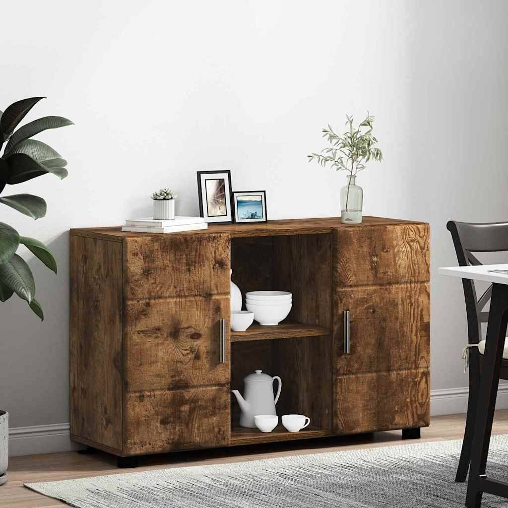vidaXL Sideboard FLORIN Geräucherte Eiche 88,5 x 30,5 x 55,5 cm