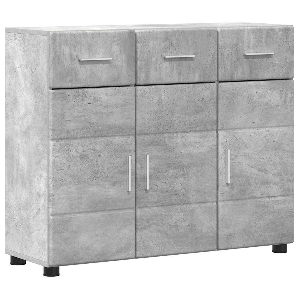vidaXL Sideboard FLORIN Beton Grau 88,5 x 30,5 x 73 cm Holzwerkstoff