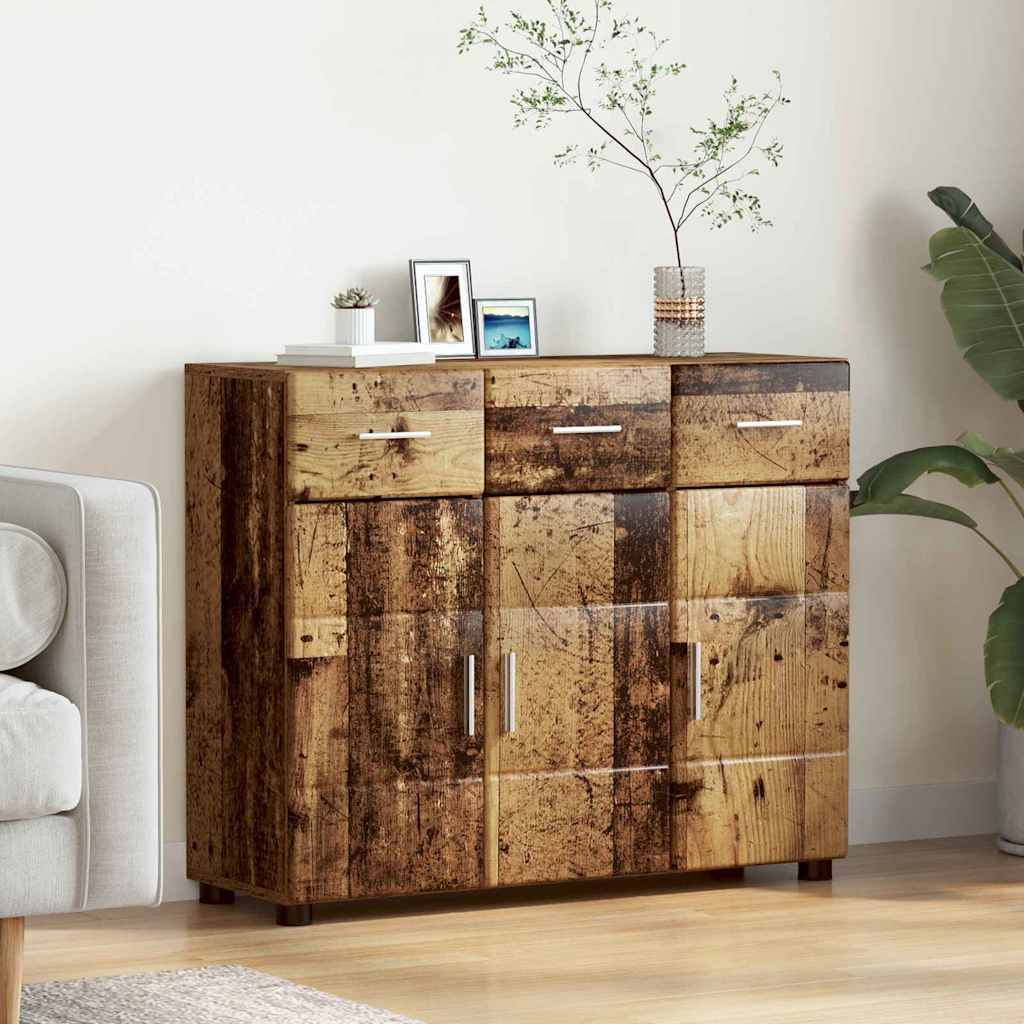 vidaXL Sideboard FLORIN Altholz 88,5 x 30,5 x 73 cm Holzwerkstoff