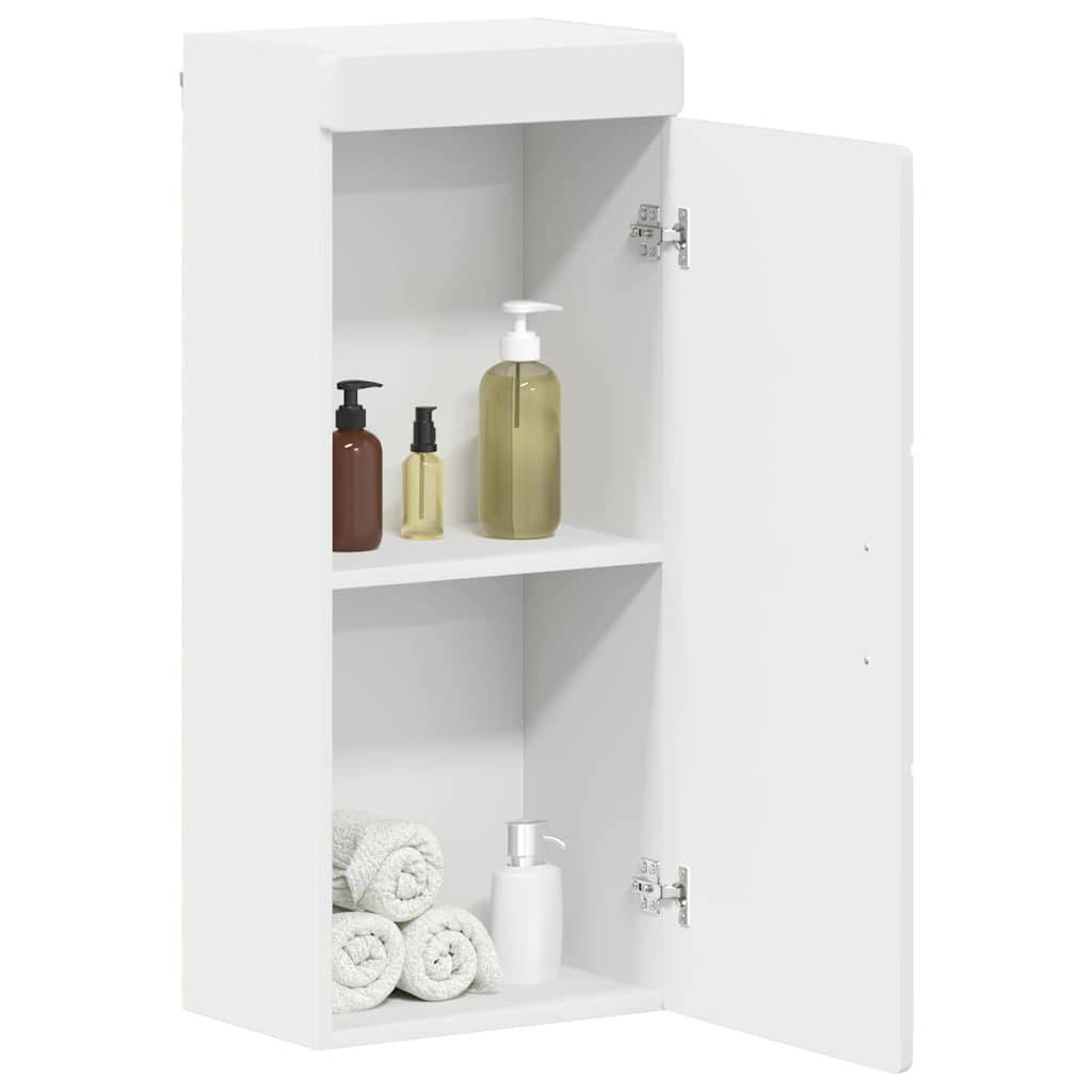 vidaXL Badezimmer-Wandschrank mit Regal TULUM Weiß 37 x 24,5 x 86 cm