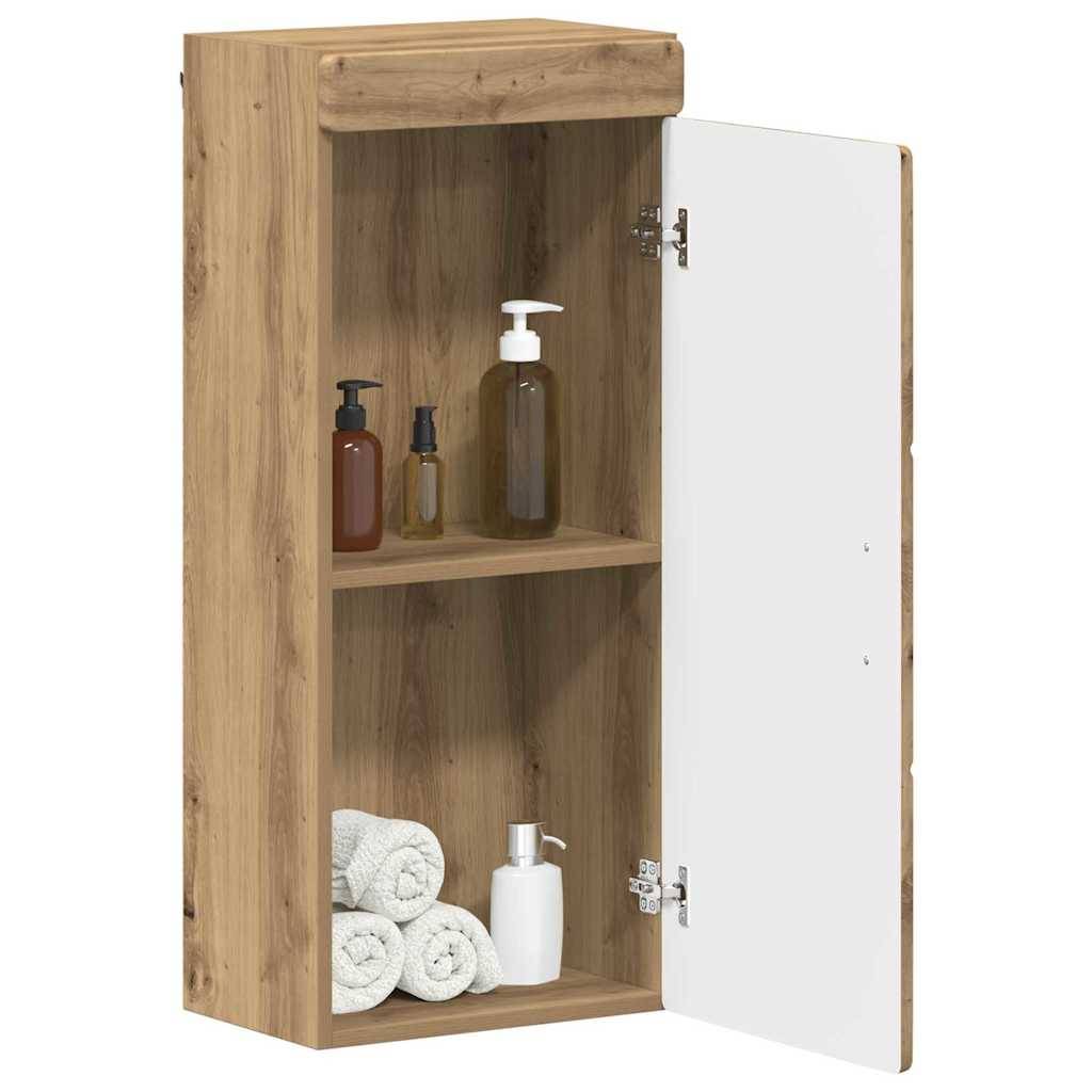 vidaXL Badezimmer-Wandschrank TULUM Artisan-Eiche 37 x 24,5 x 86 cm
