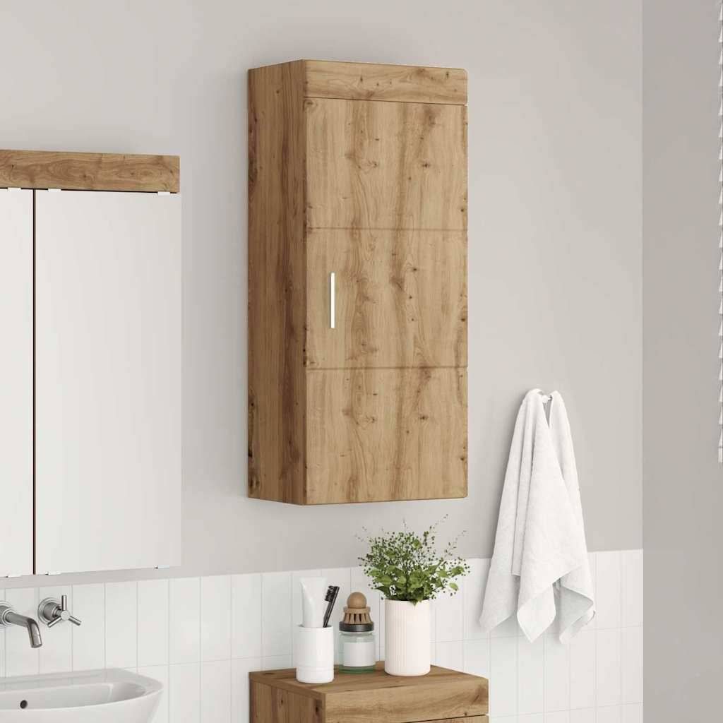 vidaXL Badezimmer-Wandschrank TULUM Artisan-Eiche 37 x 24,5 x 86 cm