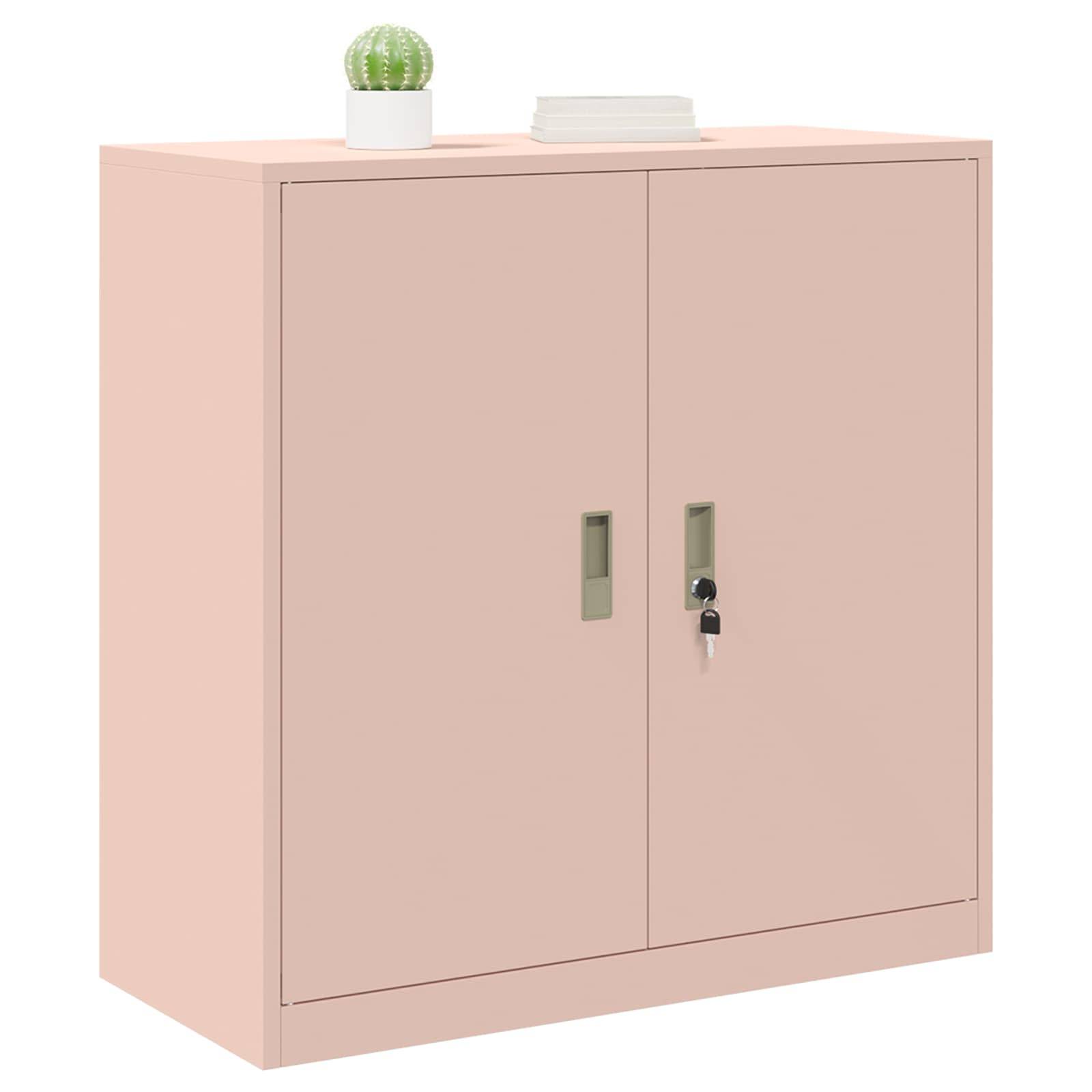 vidaXL Aufbewahrungsschrank Rosa 90 x 40 x 90 cm Stahl