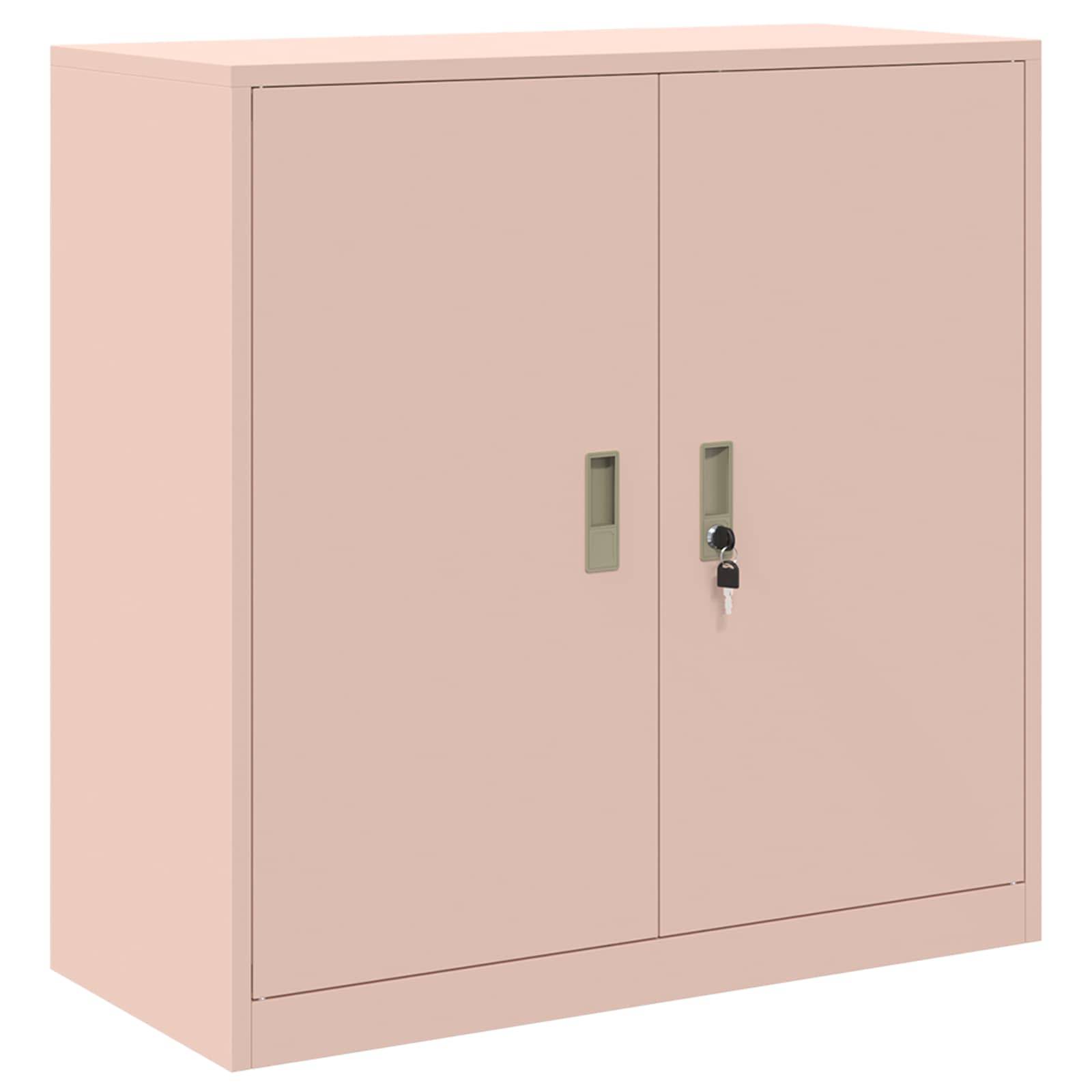 vidaXL Aufbewahrungsschrank Rosa 90 x 40 x 90 cm Stahl