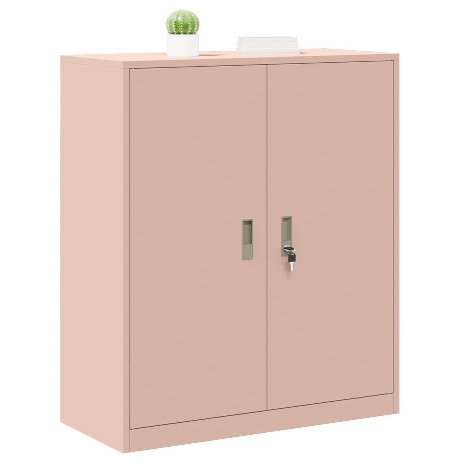 vidaXL Aufbewahrungsschrank Rosa 90 x 40 x 105 cm Stahl