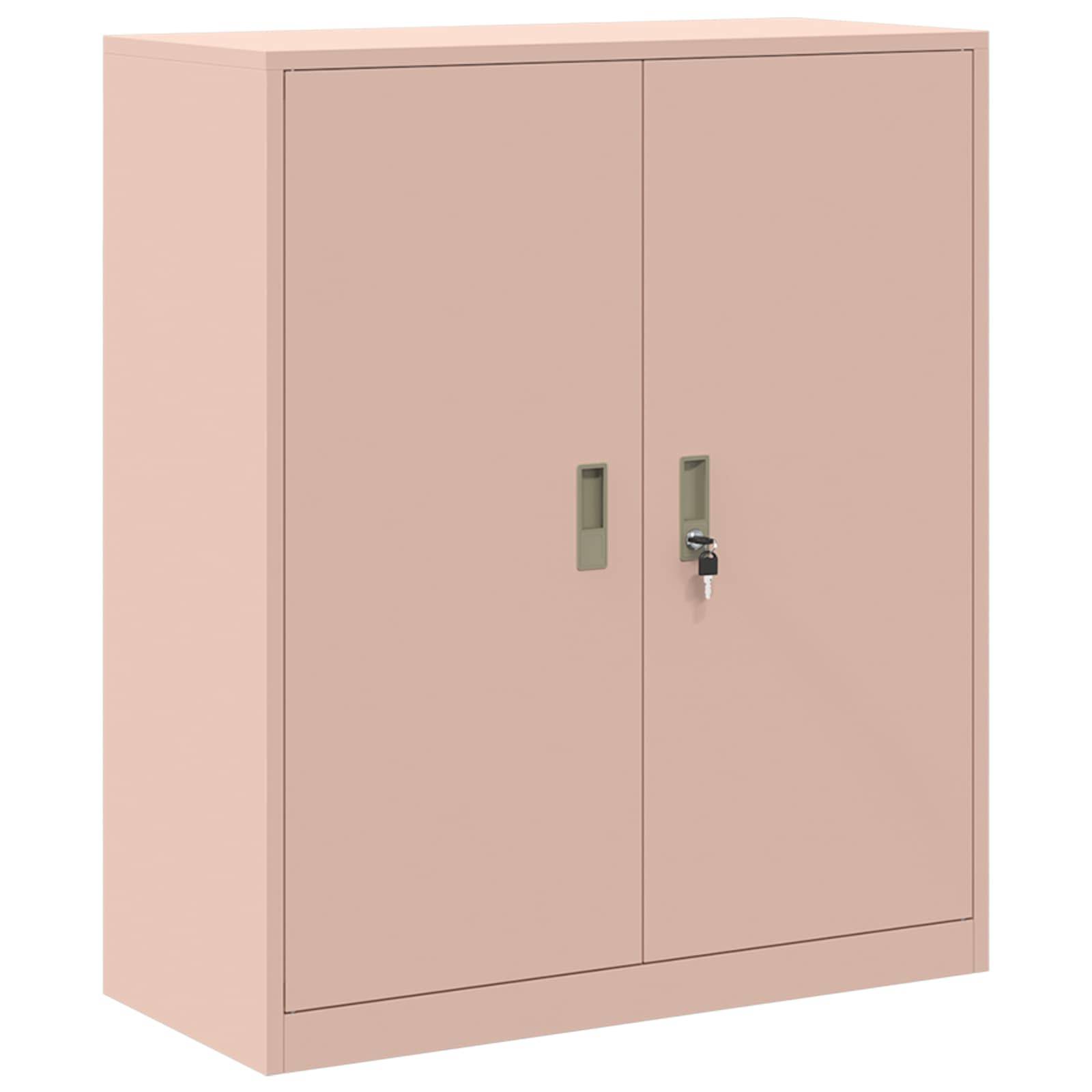 vidaXL Aufbewahrungsschrank Rosa 90 x 40 x 105 cm Stahl
