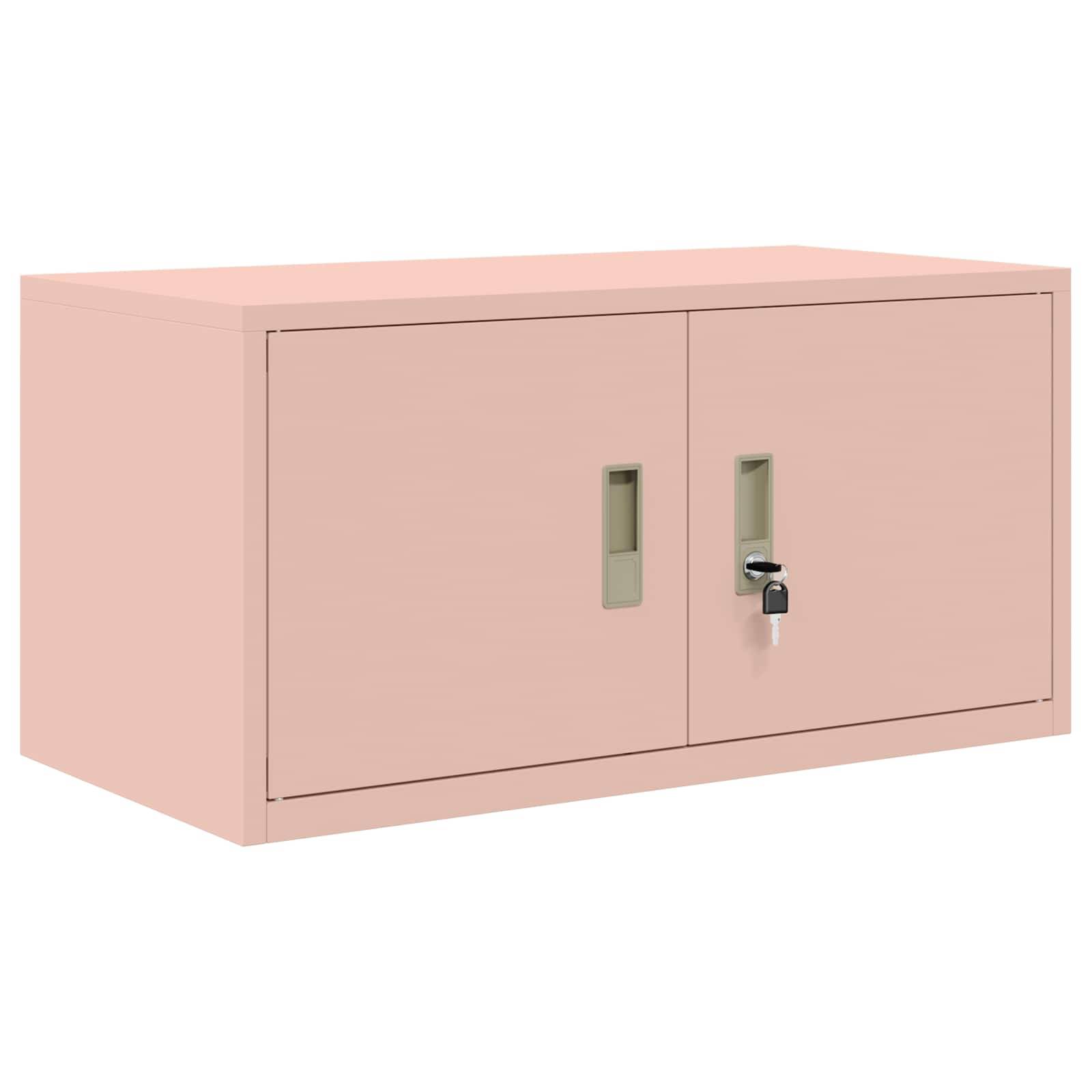vidaXL Aufbewahrungsschrank Rosa 80 x 40 x 40 cm Stahl