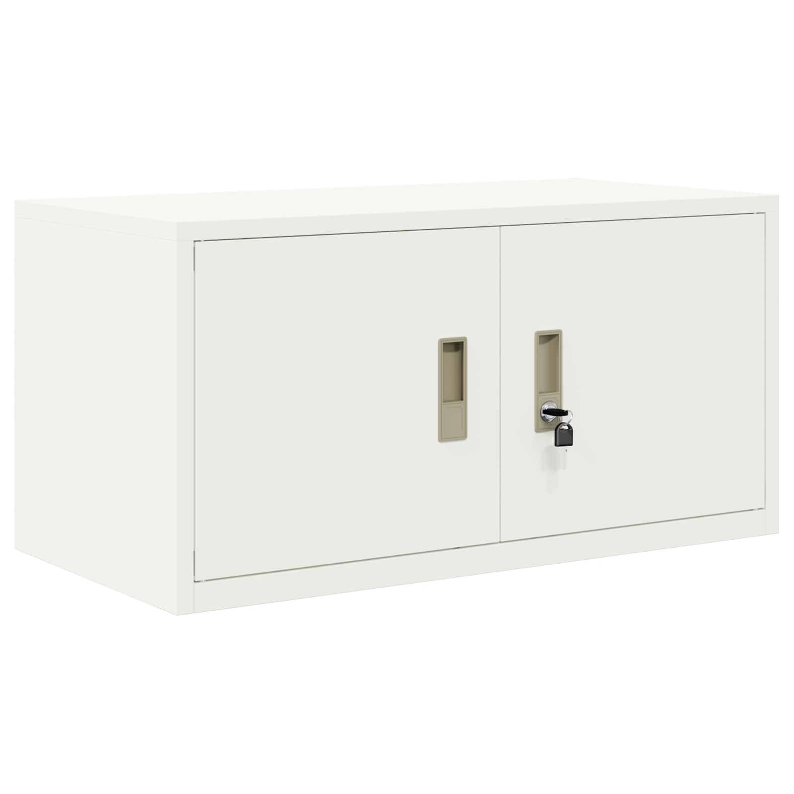 vidaXL Aufbewahrungsschrank Weiß 80 x 40 x 40 cm Stahl