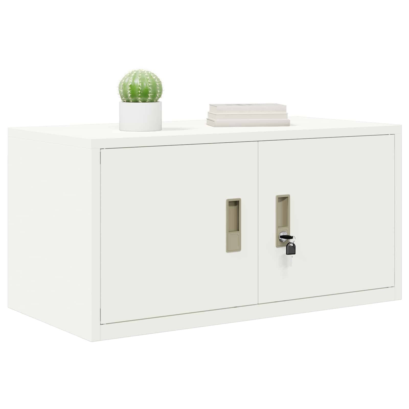 vidaXL Aufbewahrungsschrank Weiß 80 x 40 x 40 cm Stahl