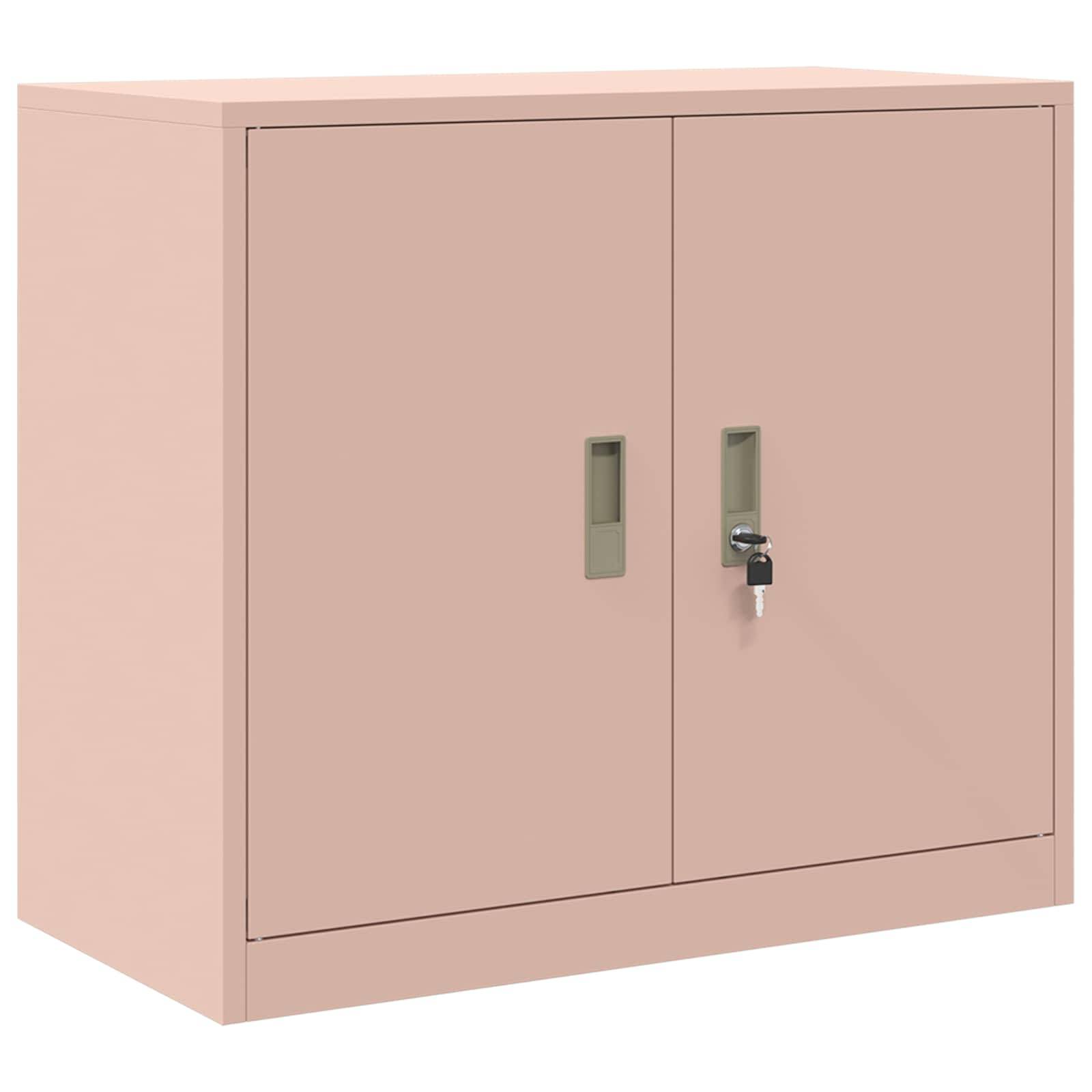 vidaXL Aufbewahrungsschrank Rosa 80 x 40 x 70 cm Stahl