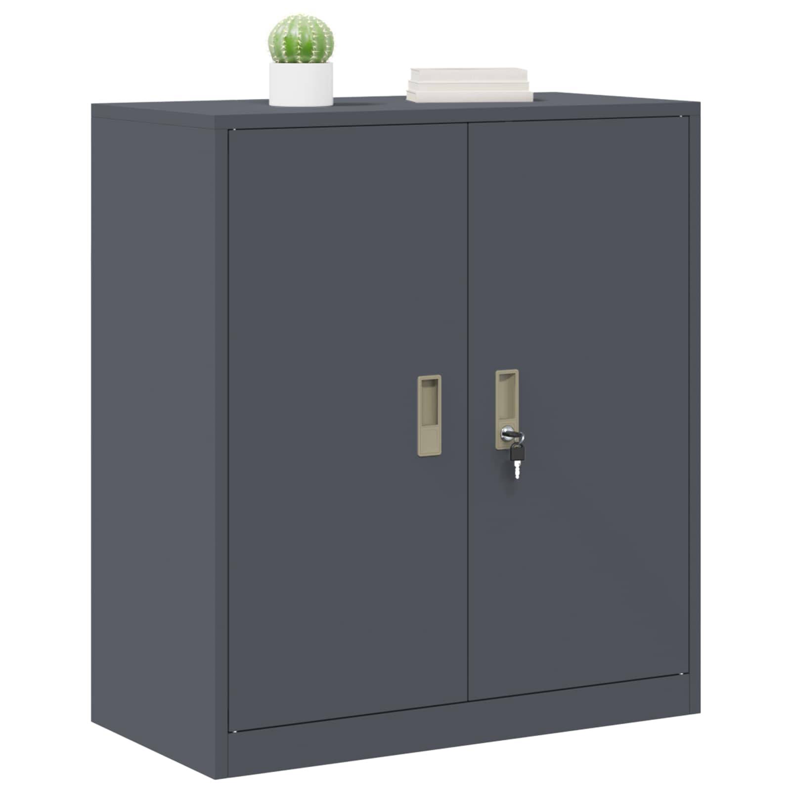 vidaXL Aufbewahrungsschrank Anthrazit 80 x 40 x 90 cm Stahl