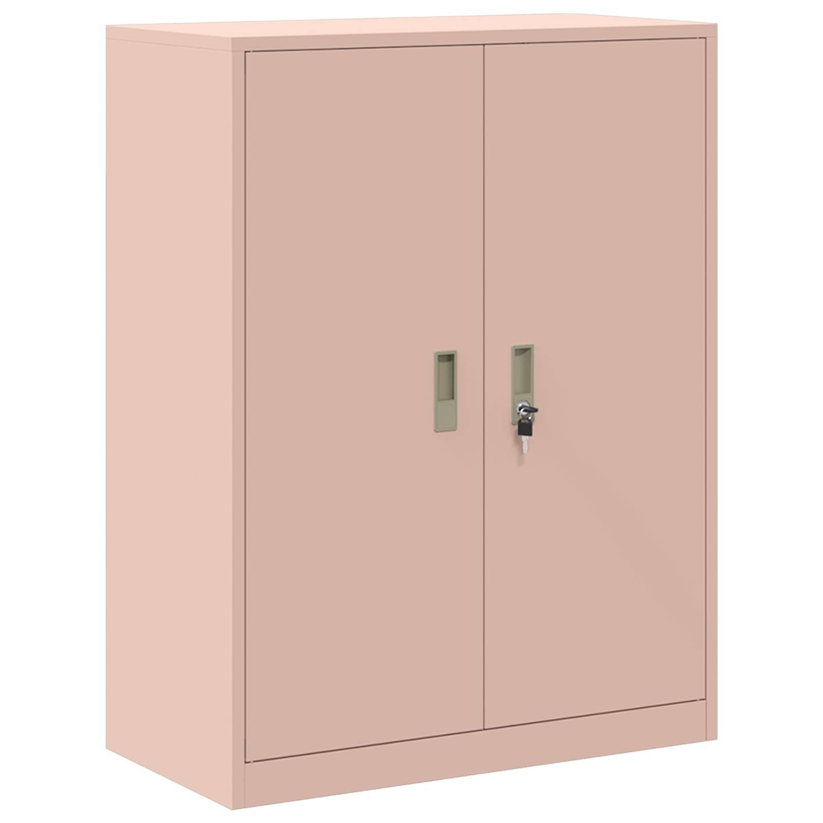 vidaXL Aufbewahrungsschrank Rosa 80 x 40 x 105 cm Stahl