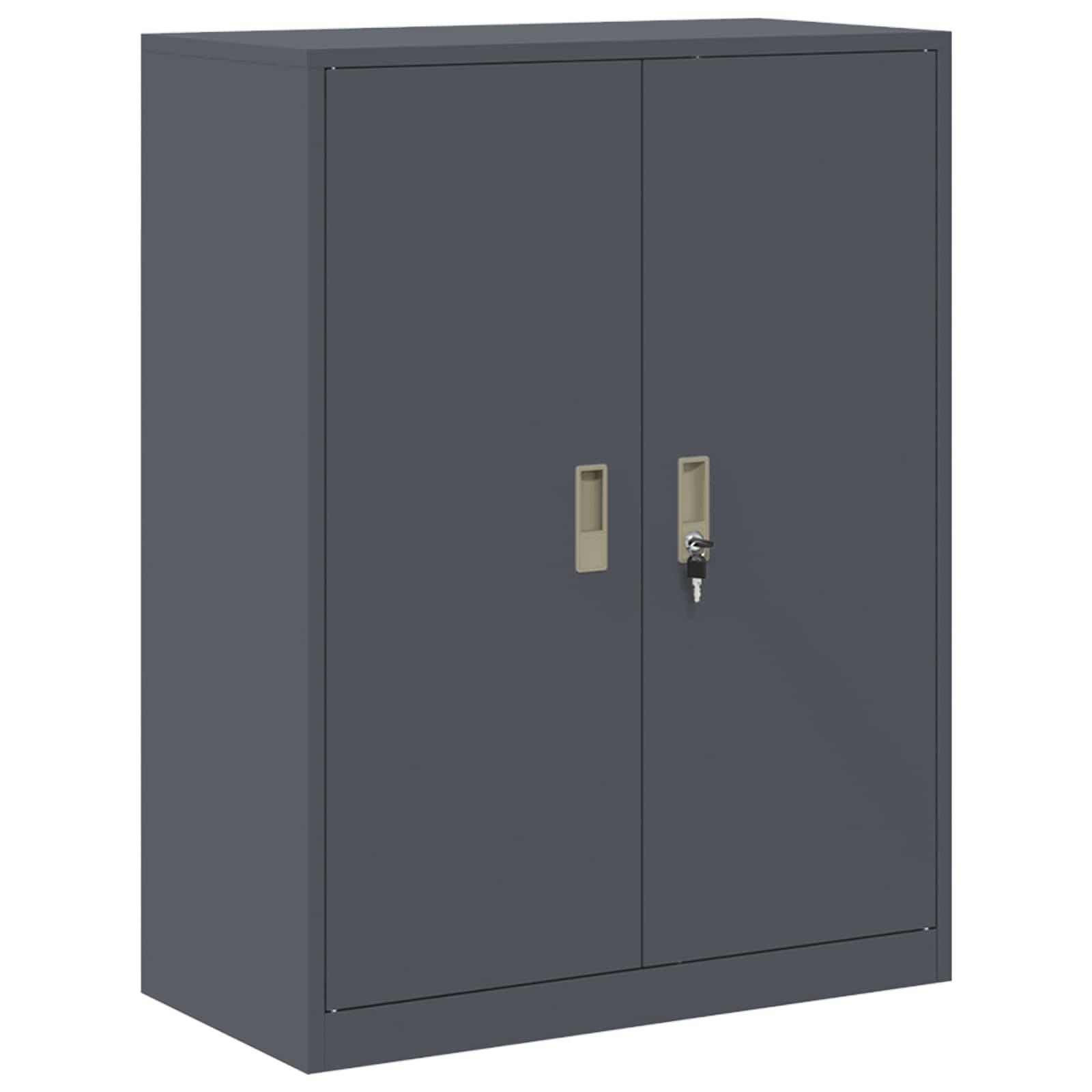 vidaXL Aufbewahrungsschrank Anthrazit 80 x 40 x 105 cm Stahl