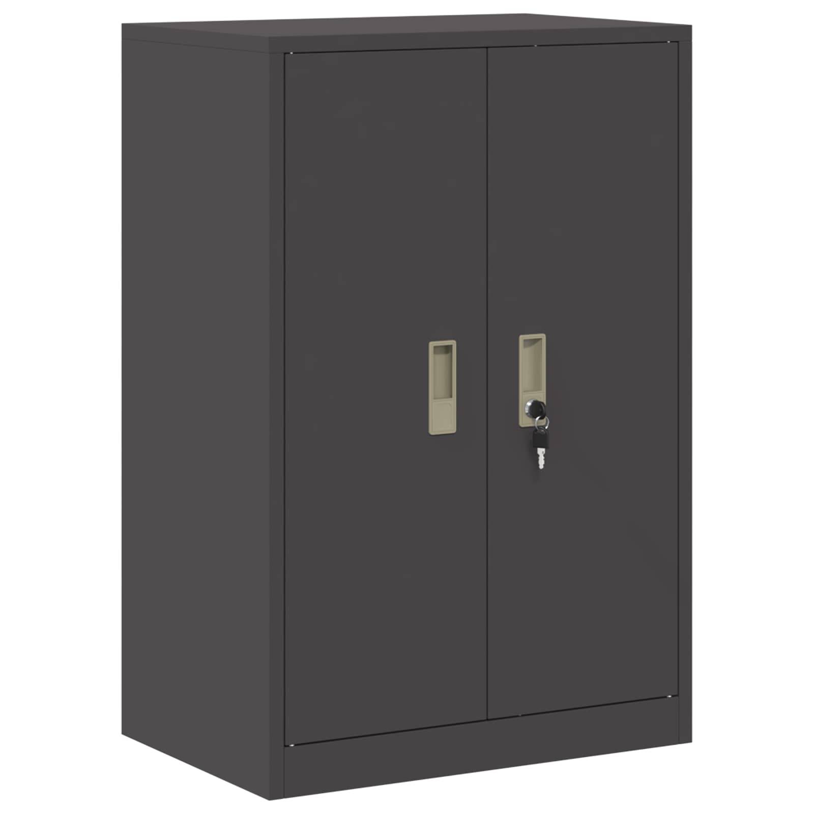 vidaXL Aufbewahrungsschrank Schwarz 60 x 40 x 90 cm Stahl