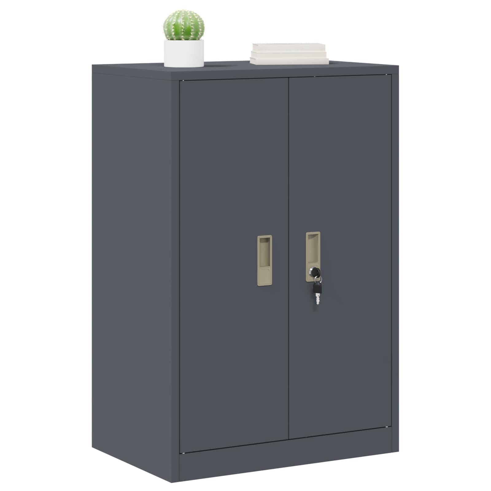 vidaXL Aufbewahrungsschrank Anthrazit 60 x 40 x 90 cm Stahl