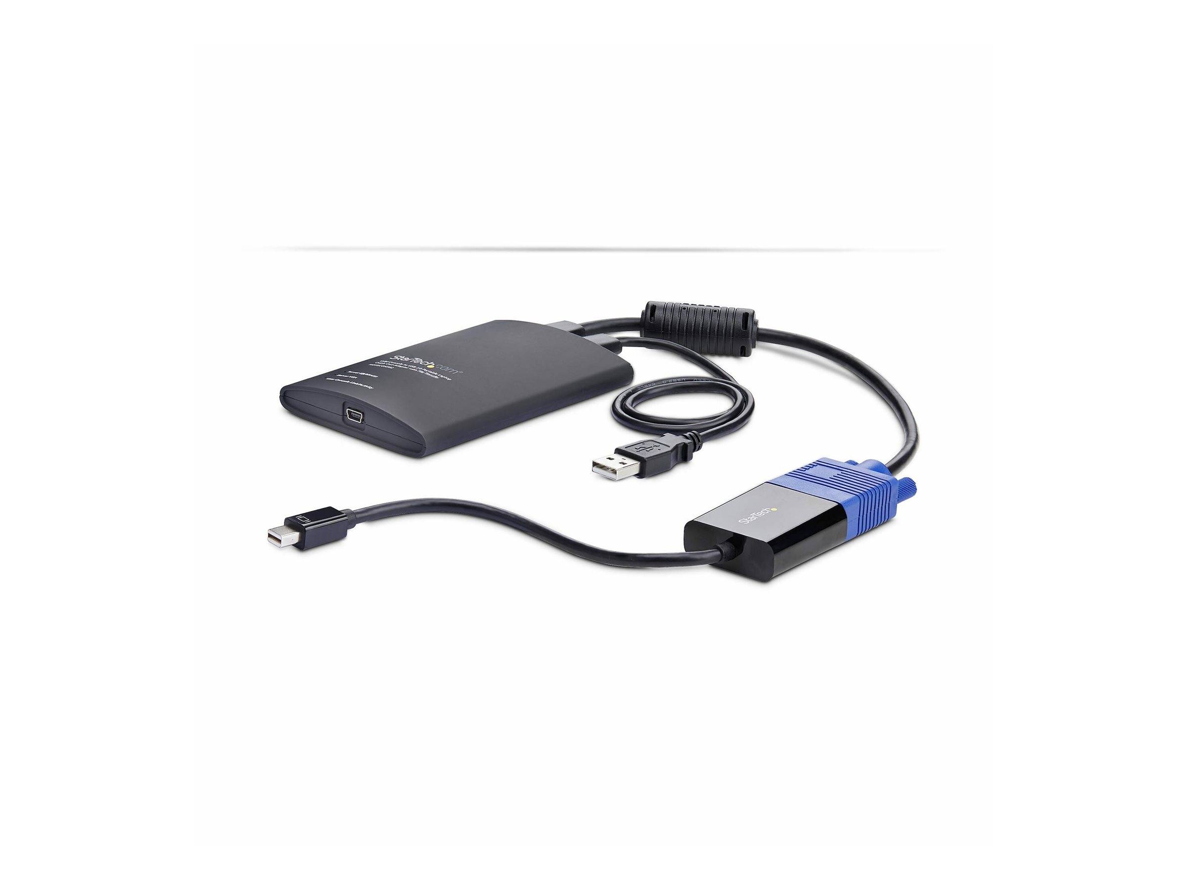 StarTech.com Mobiler Laptop Crash-Cart-Adapter, USB-VGA-Mini DisplayPort KVM-Konsole, Dateiübertragung-Videoaufzeichnung, TAA Konform, 1920 x 1200