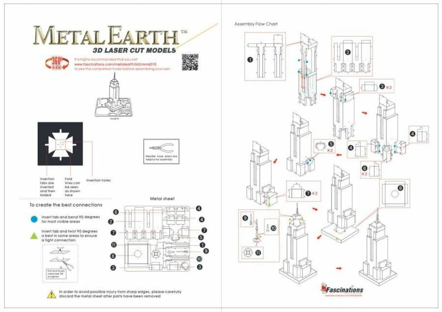METAL EARTH 3D-Puzzle Chrysler-Gebäude