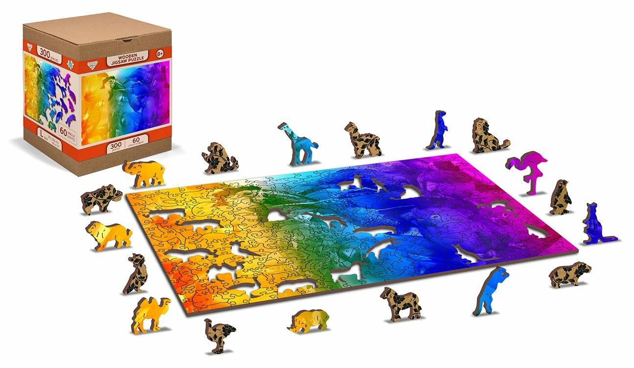 WOODEN CITY Holzpuzzle Vogelparadies 2in1, 150 Teile ECO