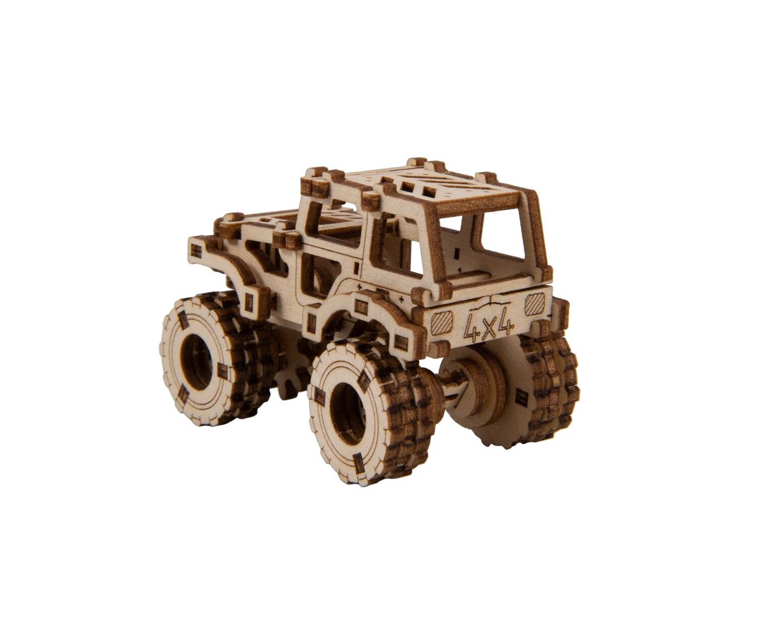 WOODEN CITY 3D Puzzle Superschneller Monstertruck Nr.1