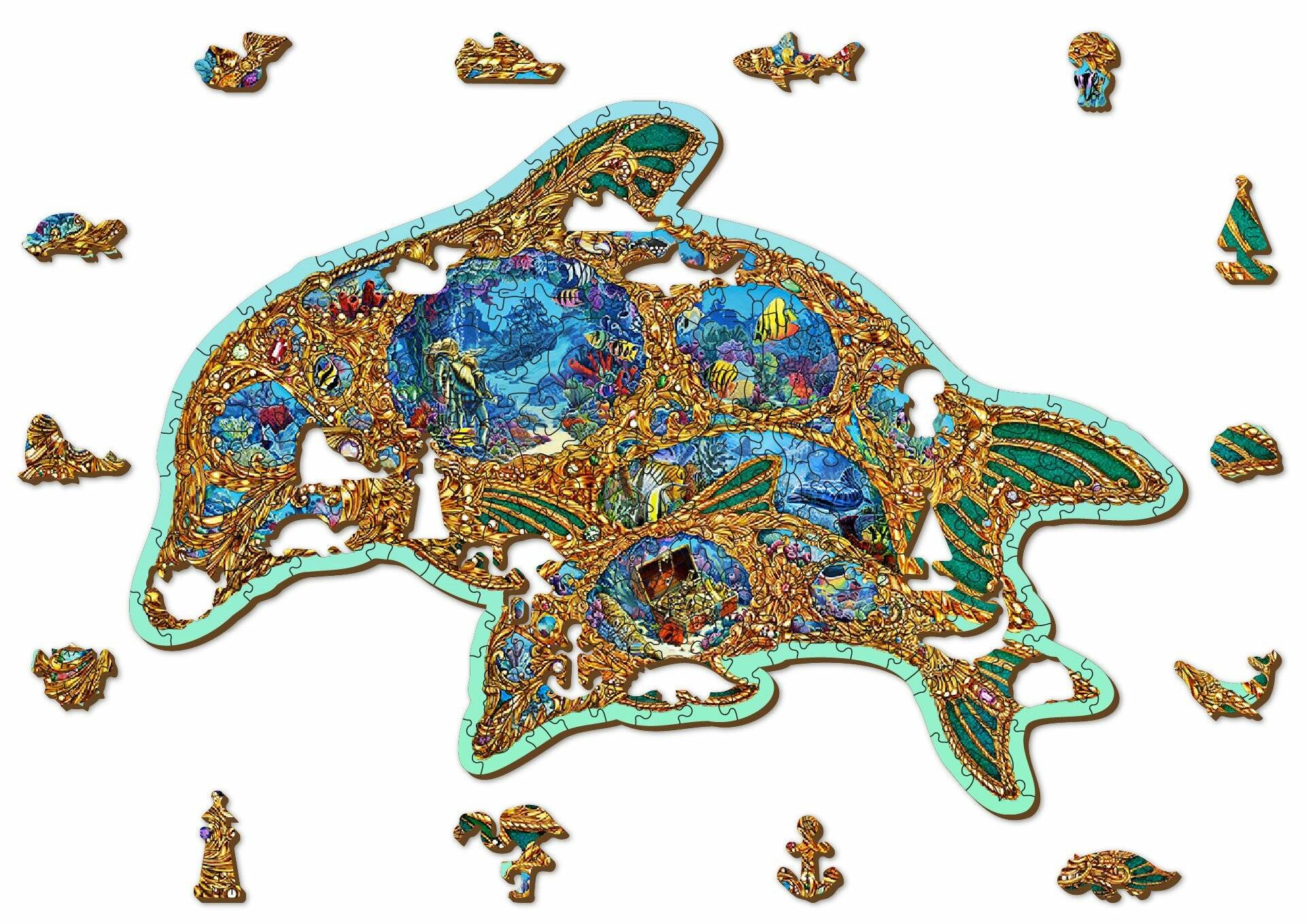 WOODEN CITY Holzpuzzle Juwelen des Meeres 250 Teile ECO
