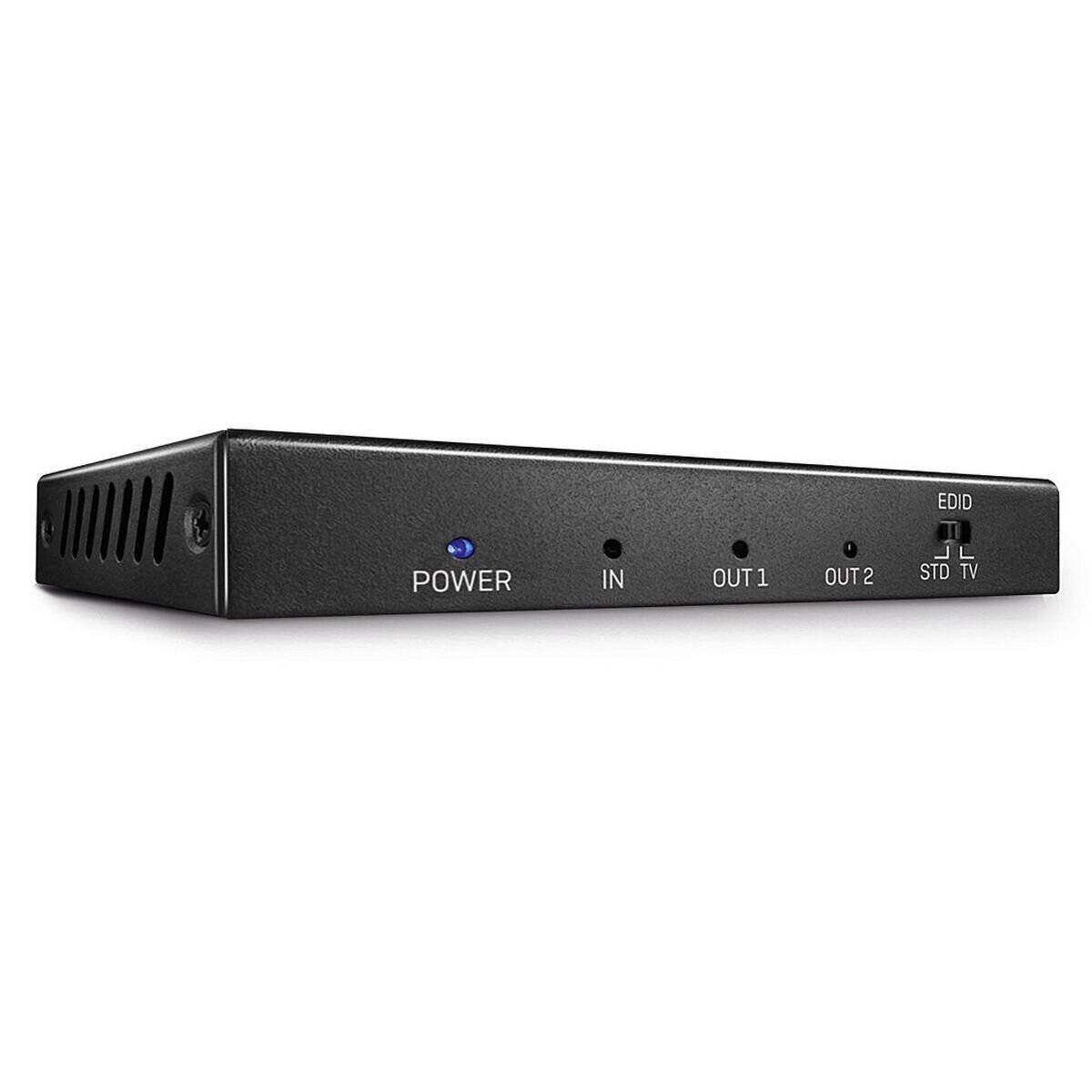 2 Port HDMI Splitter 18G (schwarz, HDR HDCP 2.2)