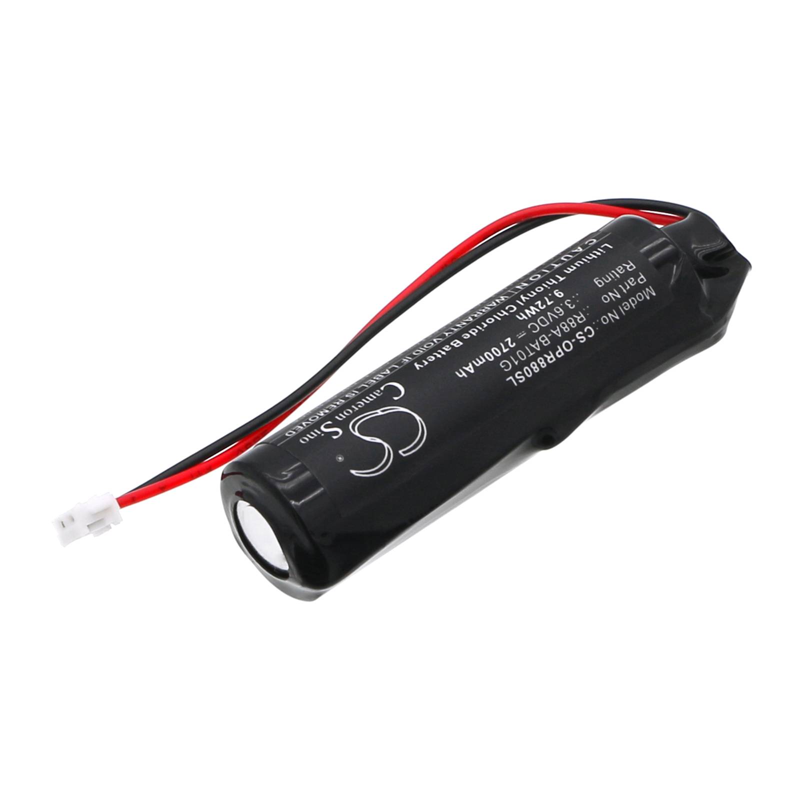 Ersatzbatterie - CS-OPR880SL - für Omron Accurax G5 / Omron R88A-BAT01G - 3,6 Volt 2700mAh Li-SOCl2 mit Stecker
