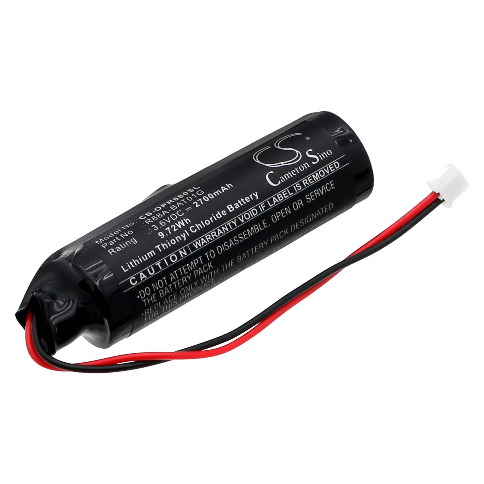 Ersatzbatterie für Omron Accurax G5 / Omron R88A-BAT01G - 3,6 Volt 2700mAh Li-SOCl2 mit Stecker