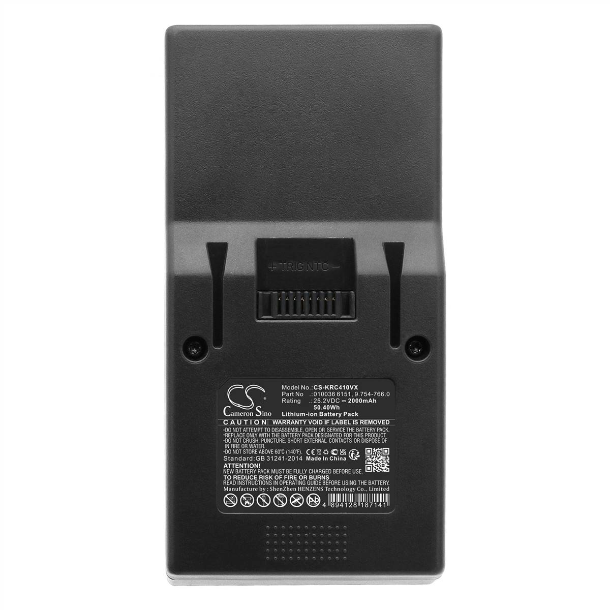 Ersatzakku für Kärcher VC 4 Cordless myHome / 010036 6151 / 9.754-766.0 - 25,2 Volt 2000mAh Li-Ion