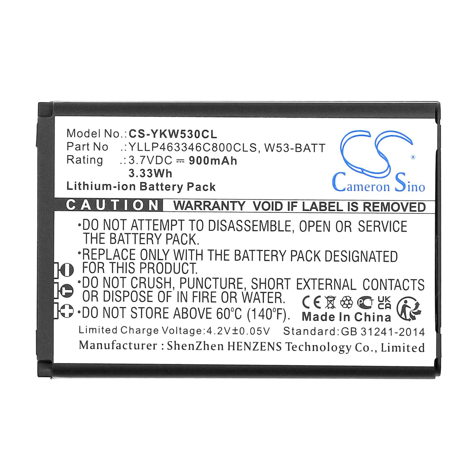 Cameron Sino CS-YKW530CL Akku für Yealink W53 / W73 / W78