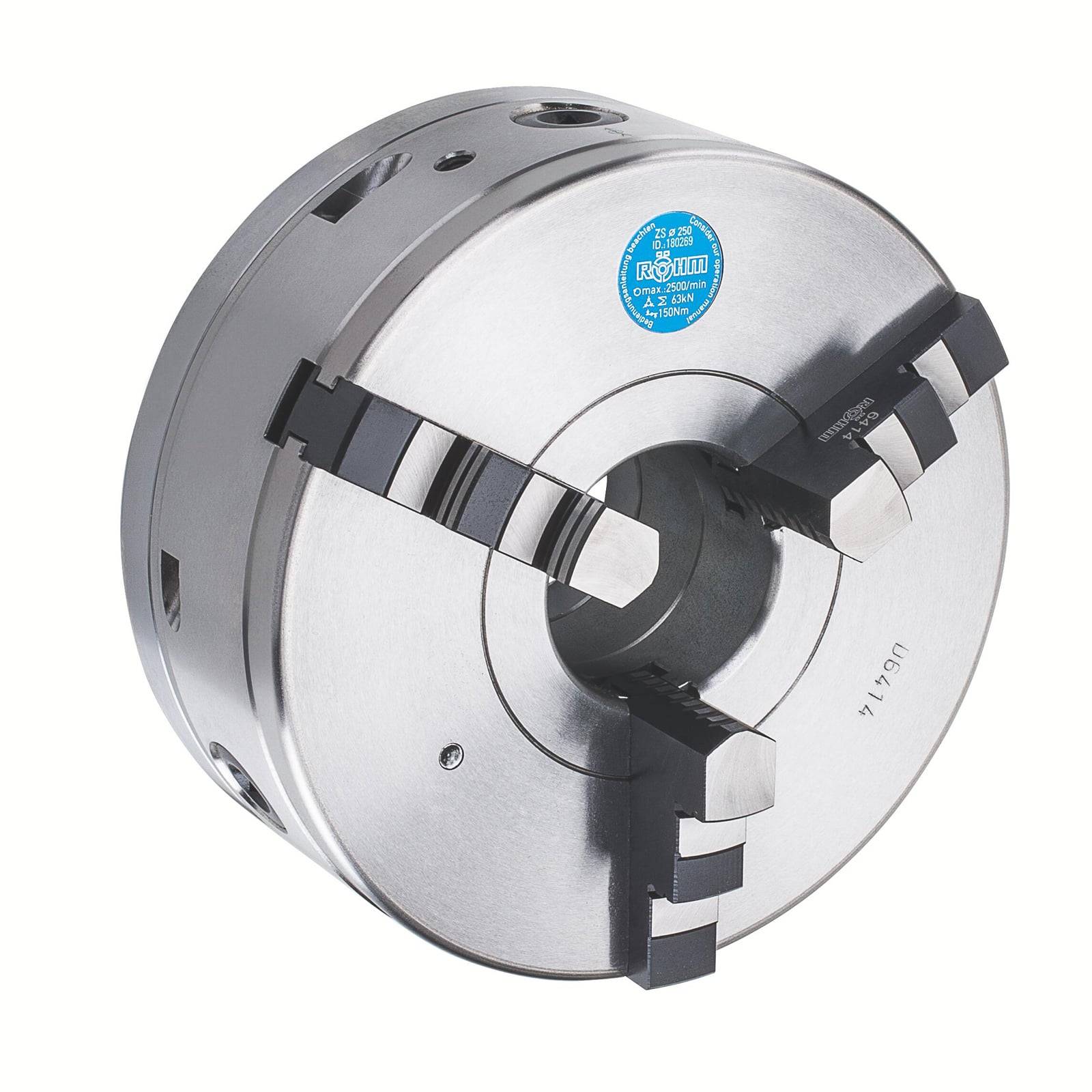Röhm ZS Hi-Tru 160, 3-Backen, DIN 6350, Zylindrische Zentrieraufnahme, Form A - 180279