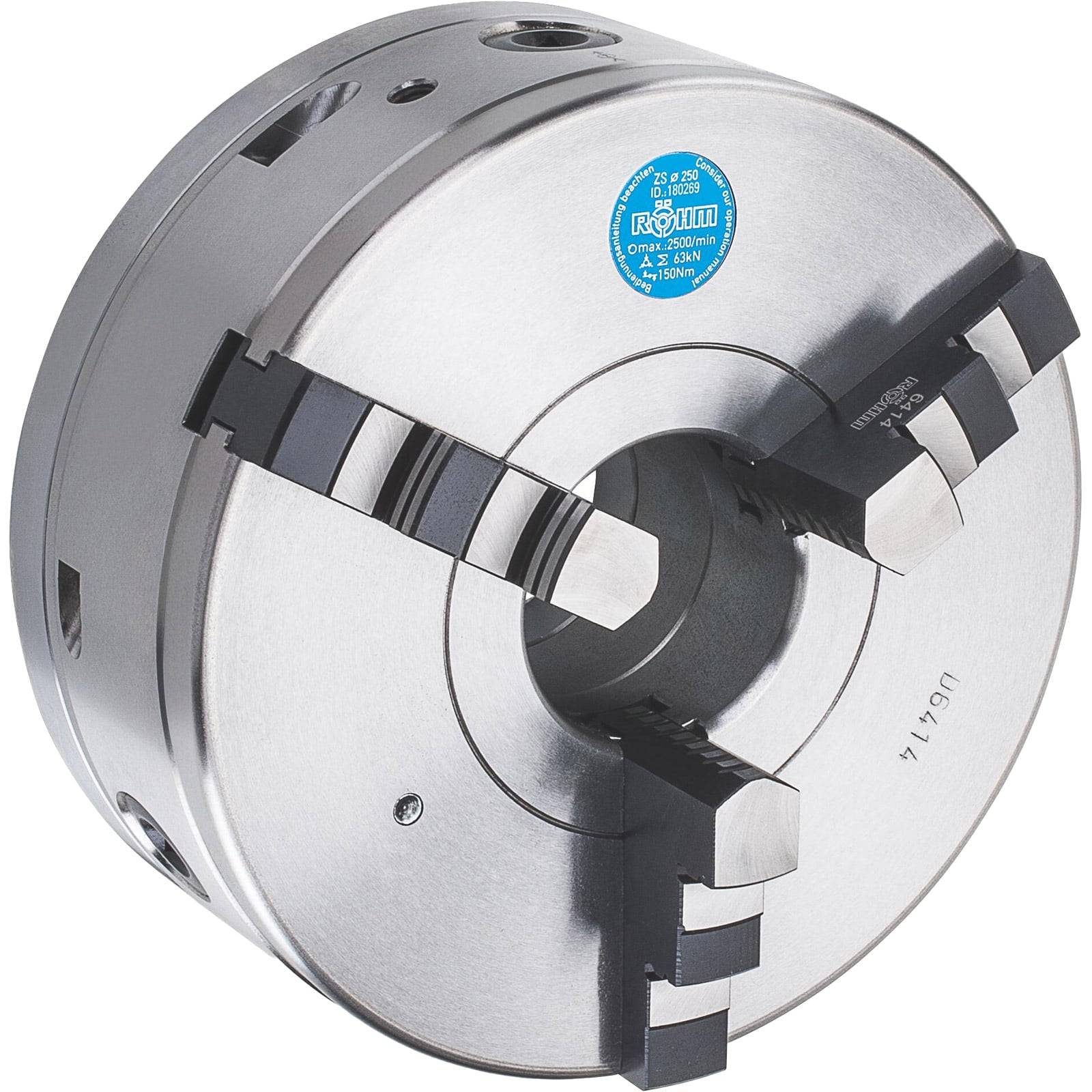 Röhm ZS Hi-Tru 160, 3-Backen, DIN 6350, Zylindrische Zentrieraufnahme, Form A - 180279