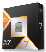 AMD Ryzen 7 Prozessor-Box mit prominenter Produktmarke und Logo, mit Schwerpunkt auf AMDs fortschrittliche Verarbeitungstechnologie.