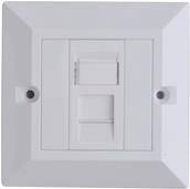 Lanview CAT6 Faceplate Single Gang UK (LVN126188UK)